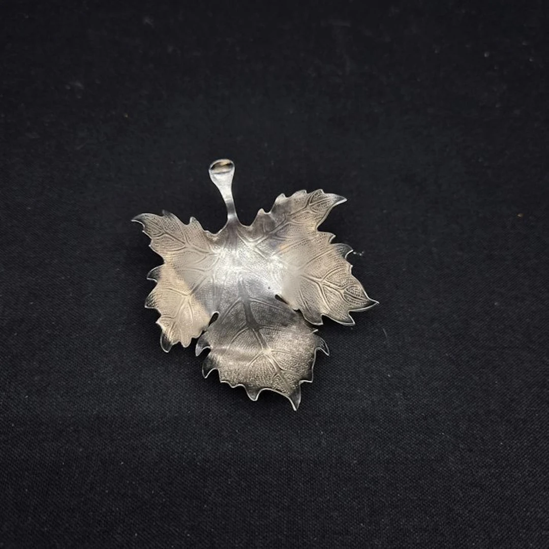 Ashtray - foglia - 800 silver - Brandimarte