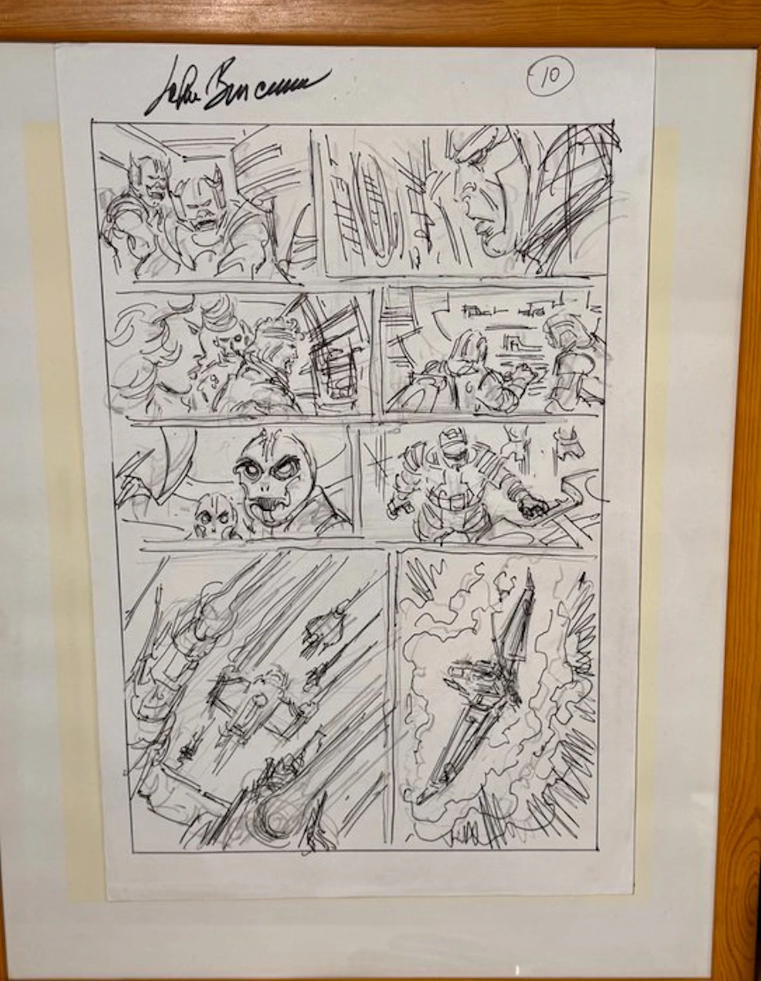 John Buscema - 1 Original preliminary page - Galactus...