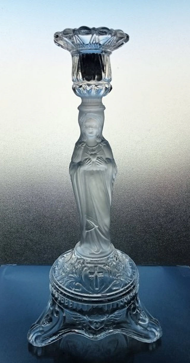 Verreries de Scailmont - Henri Heemskerk - Candleholder - Glass - Sacred Heart