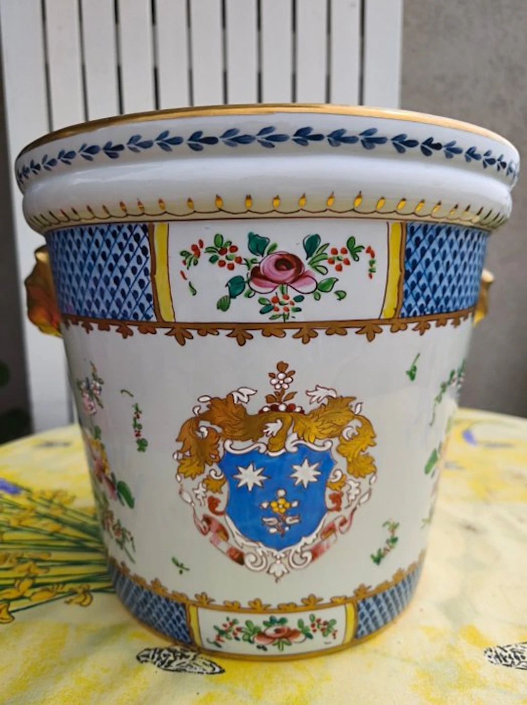 Samson - Double handled vase - Porcelain - Cache-pot armoire