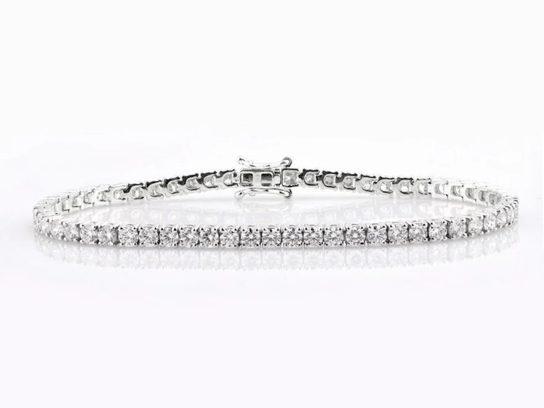 Bracelet - 14 kt. White gold - 5.71ct. tw. Diamond (Lab-grown)