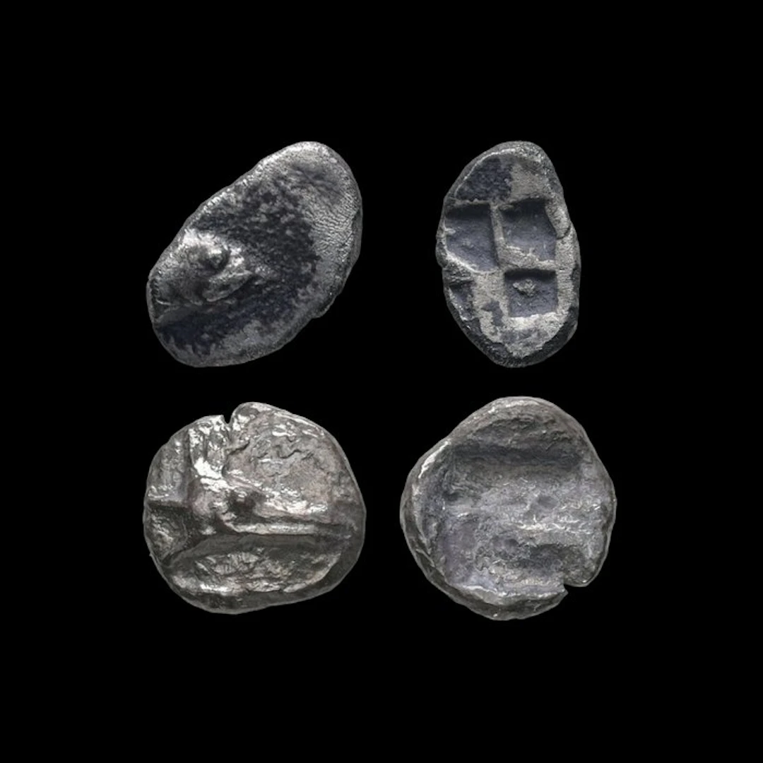 Mysia, Kyzikos Hemiobol Ca. 550-500 BC. Lot of 2