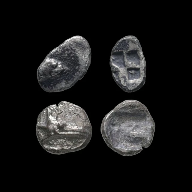 Mysia, Kyzikos Hemiobol Ca. 550-500 BC. Lot of 2
