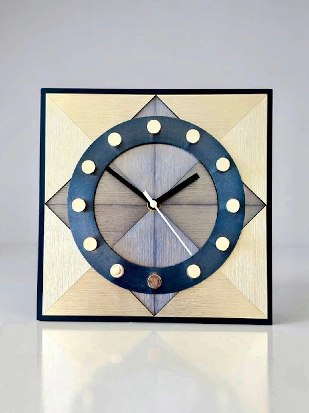 Wall clock - Juwelier Hörl Prototype - Mid-century modern Aluminium - 1970-1980