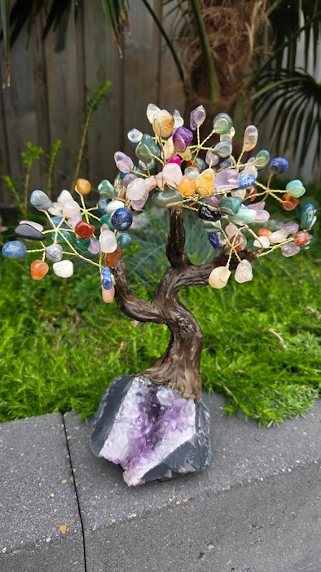 Amethyst beautiful tree - Height: 28 cm - Width: 11 cm- 0 g - (1)