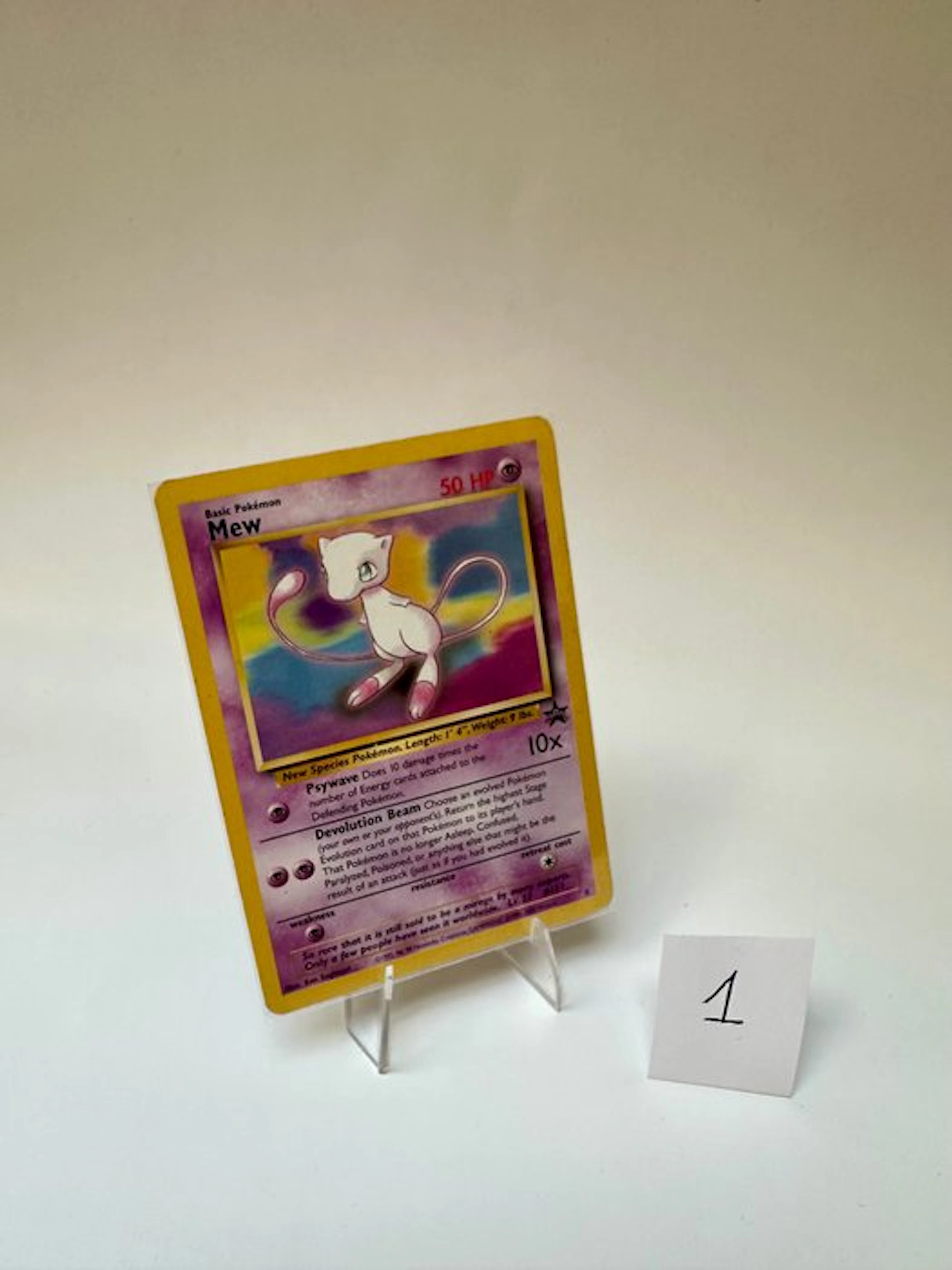 Pokémon - 1 Card - Mew Promo card - WOTC - Base set