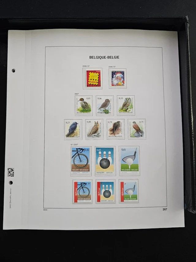 Belgium 2007/2008 - Davo LX sheets with stamps/blocks and...