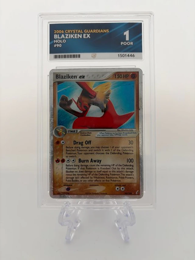 Pokémon - 1 Graded card - Blaziken ex 90/100 - ACE 1 - EX - EX Crystal