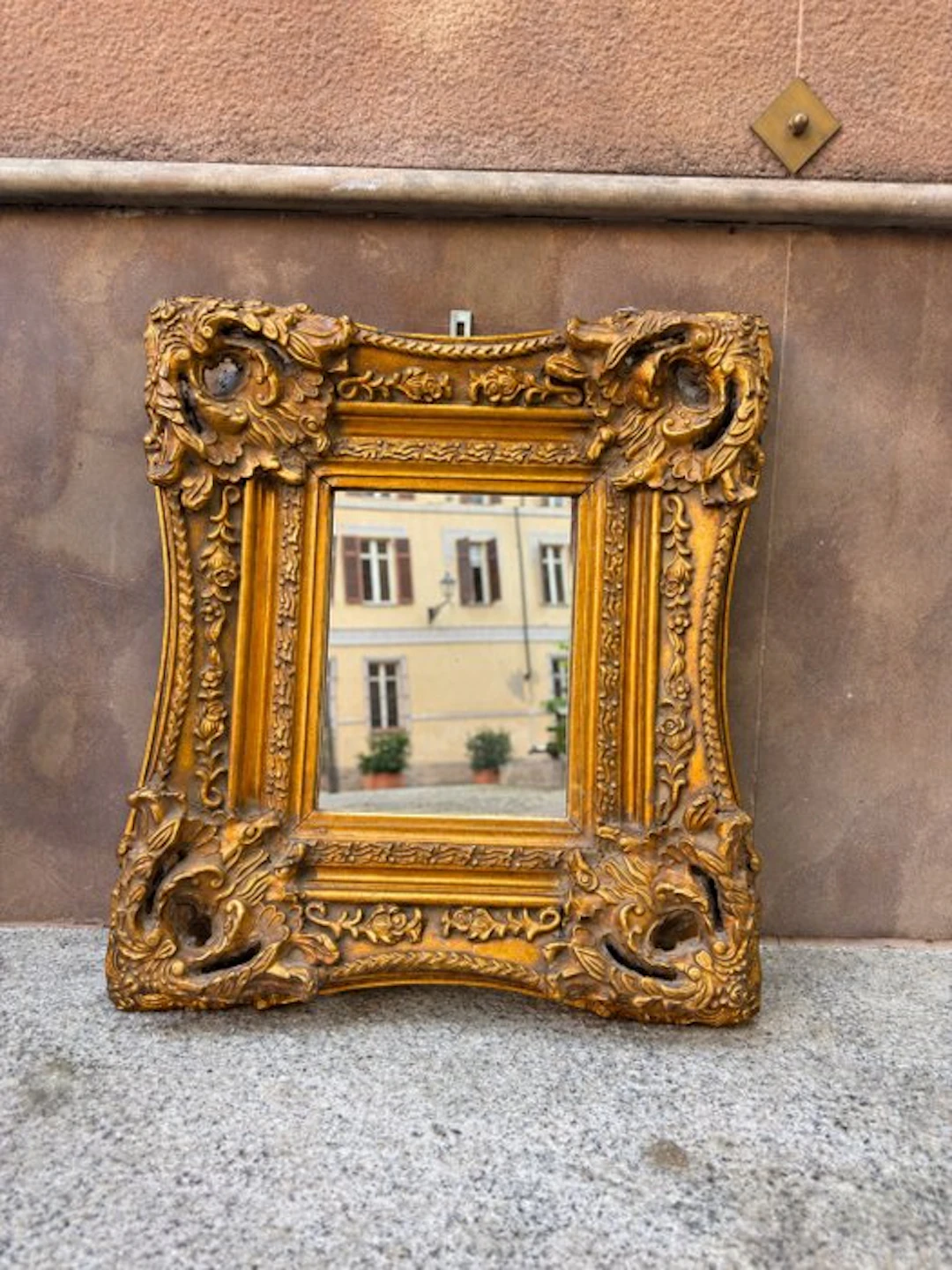 Wall mirror - Wood - Gilt Rococo Frame