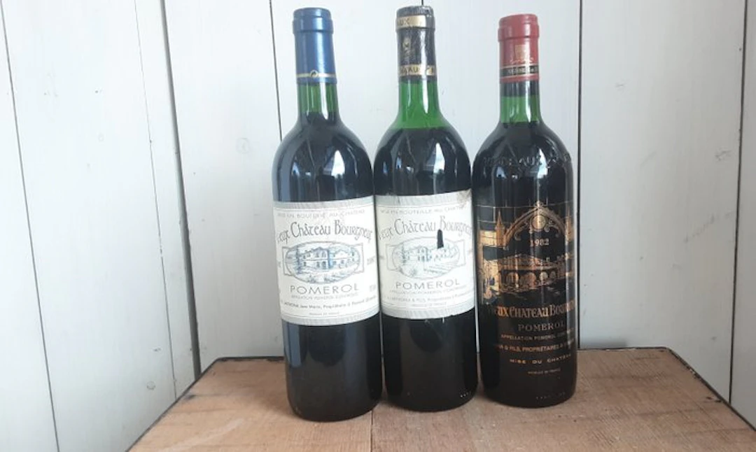 1990 , 1982 & 1997 Vieux Chateau Bourgneuf - Pomerol - 3 Bottles (0.75L)
