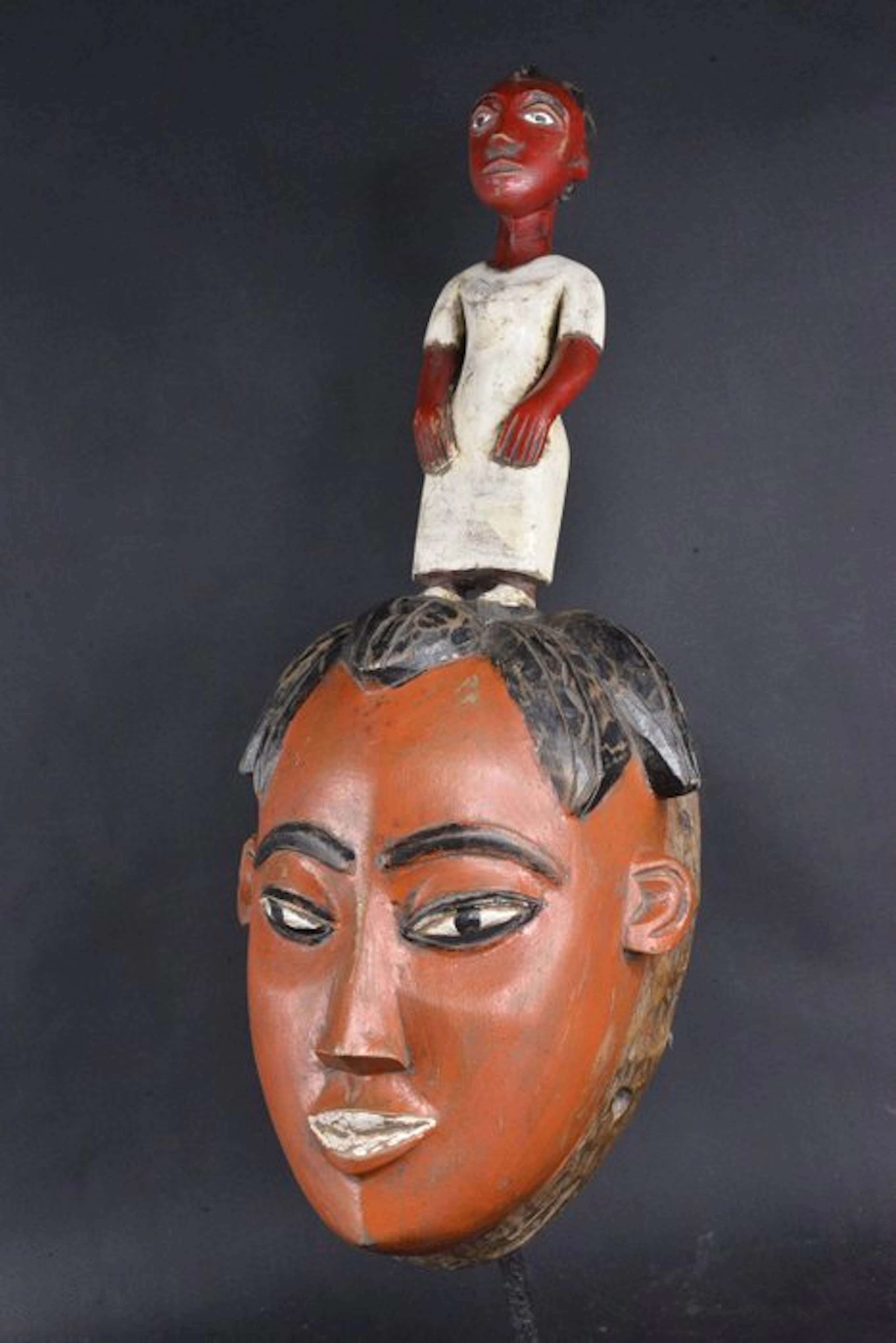 Mblo mask of rejoicing - Baule - Côte d'Ivoire