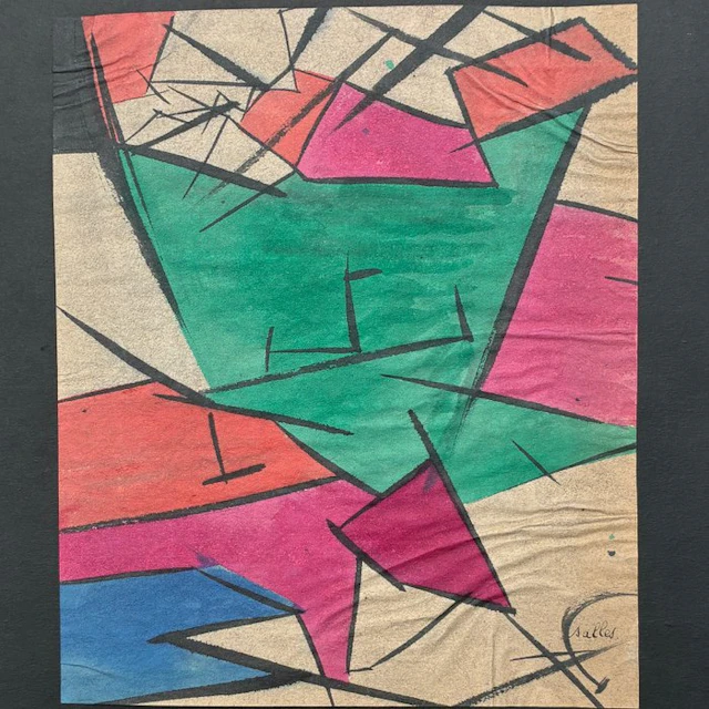 Francis Salles (1926-2003) - Composition abstraite...