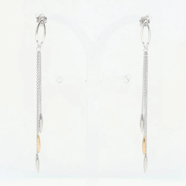 Earrings - 18 kt. Rose gold, White gold Diamond (Natural) - Comet