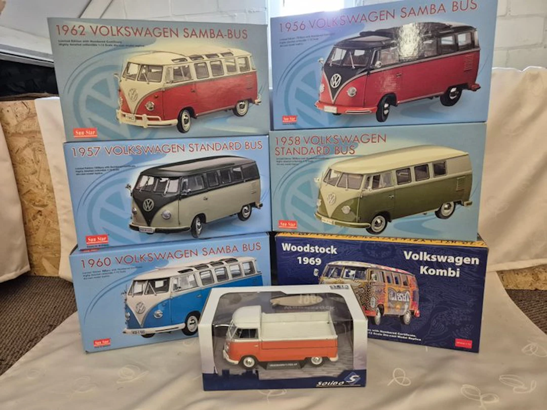 Solido, Sunstar 1:12 - Model car (7) - Volkswagen Samba...