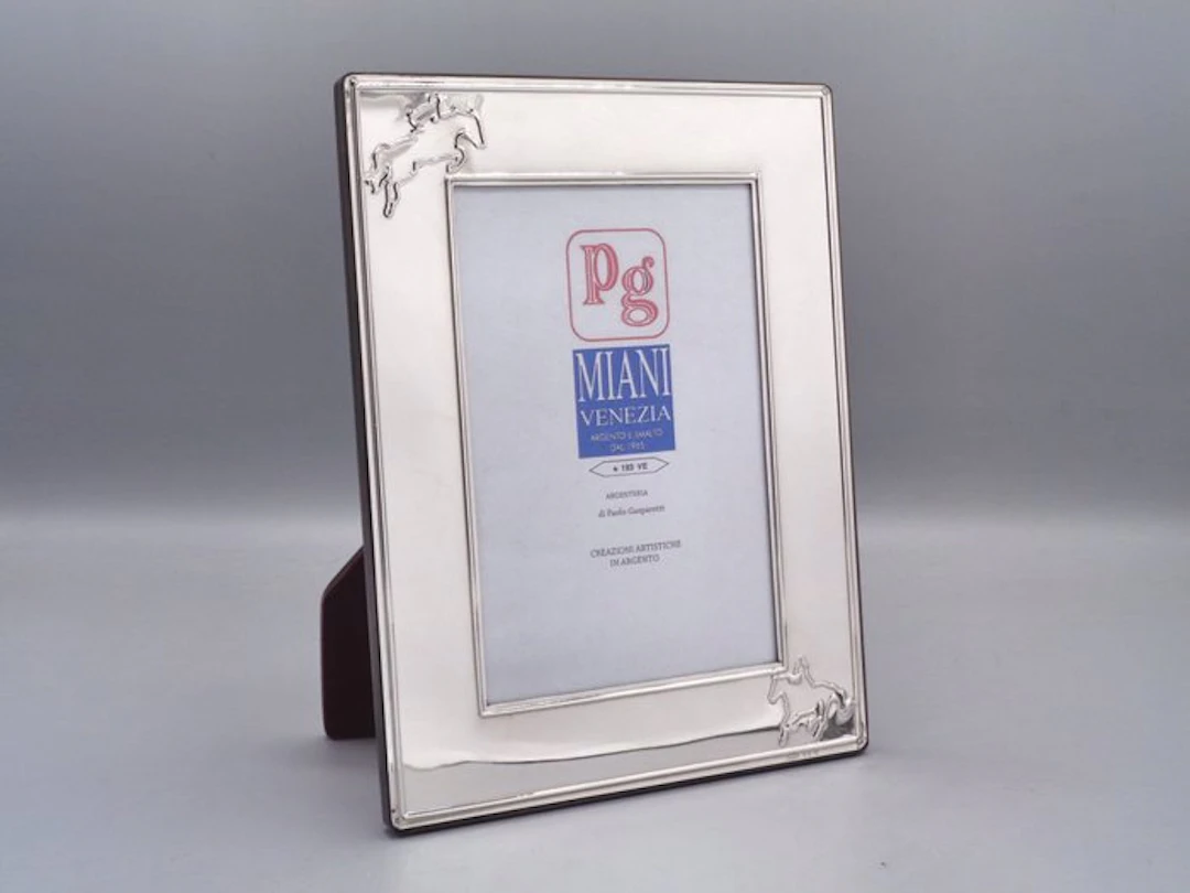 PG-Miani Argenteria - Picture frame - .925 silver - Equitation 10x15