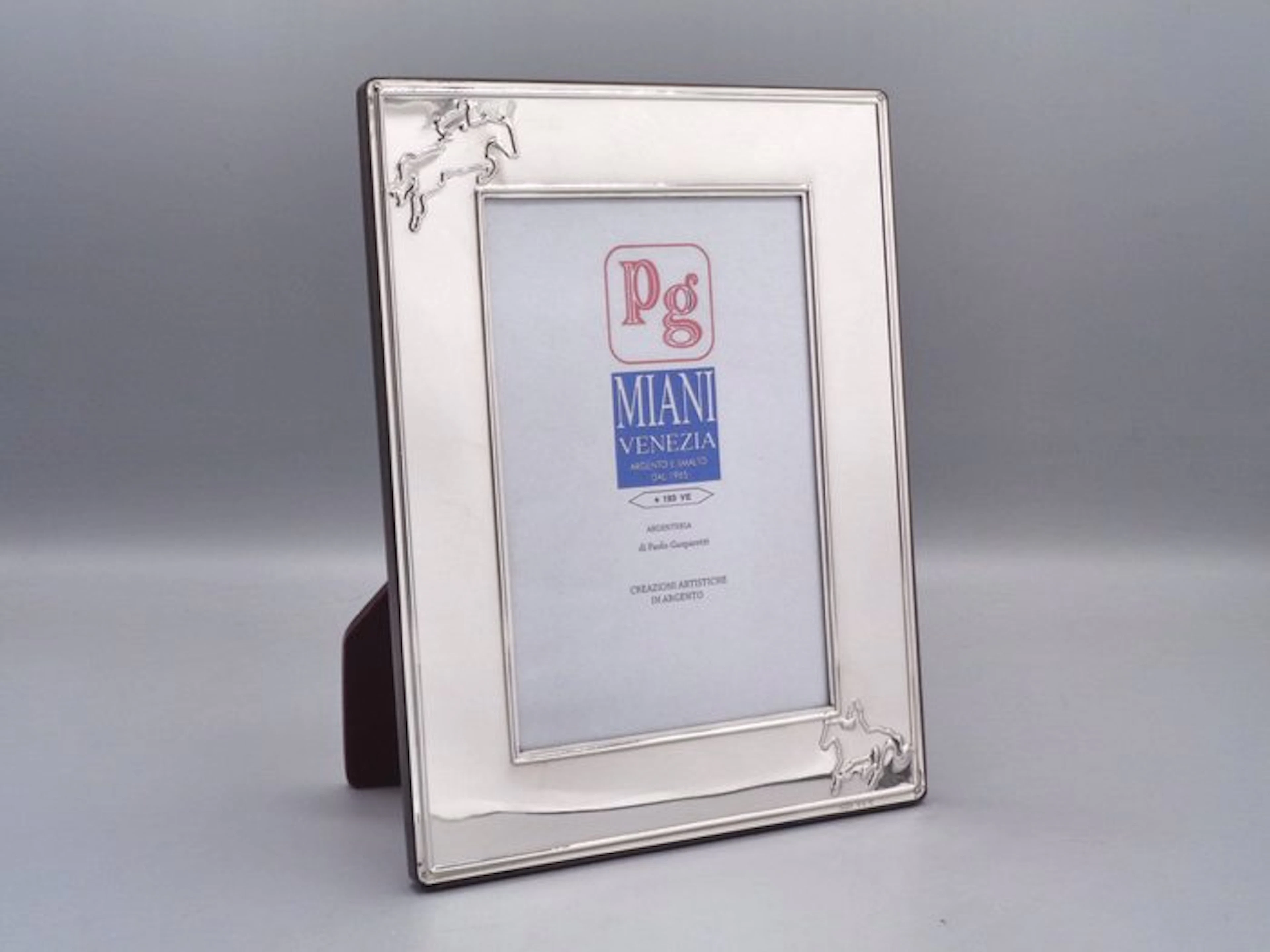 PG-Miani Argenteria - Picture frame - .925 silver - Equitation 10x15