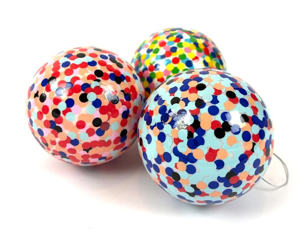 Alessandro Mendini - Christmas baubles Alessi (3) - Set...