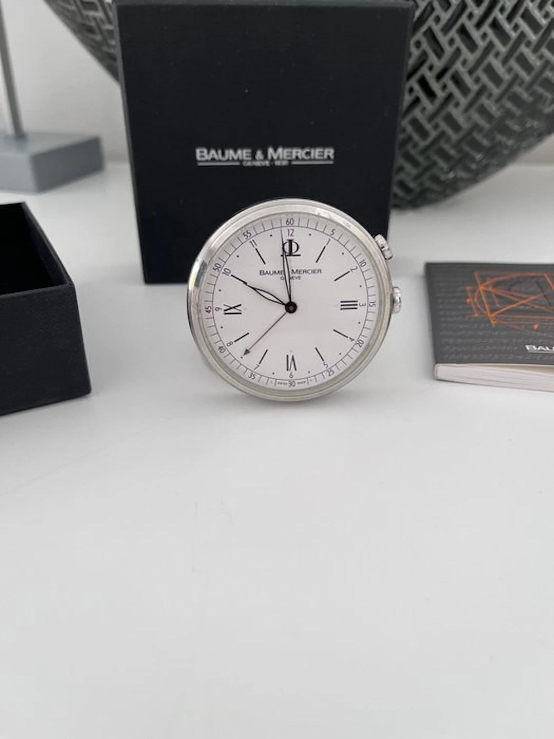 Desk clock, Travel clock - Baume & Mercier - Contemporary Steel - 2000-2010