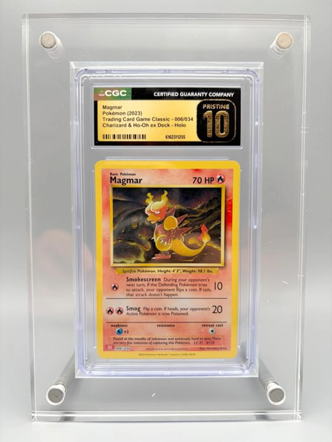 Pokémon Graded card - Magmar - CGC Pristine 10
