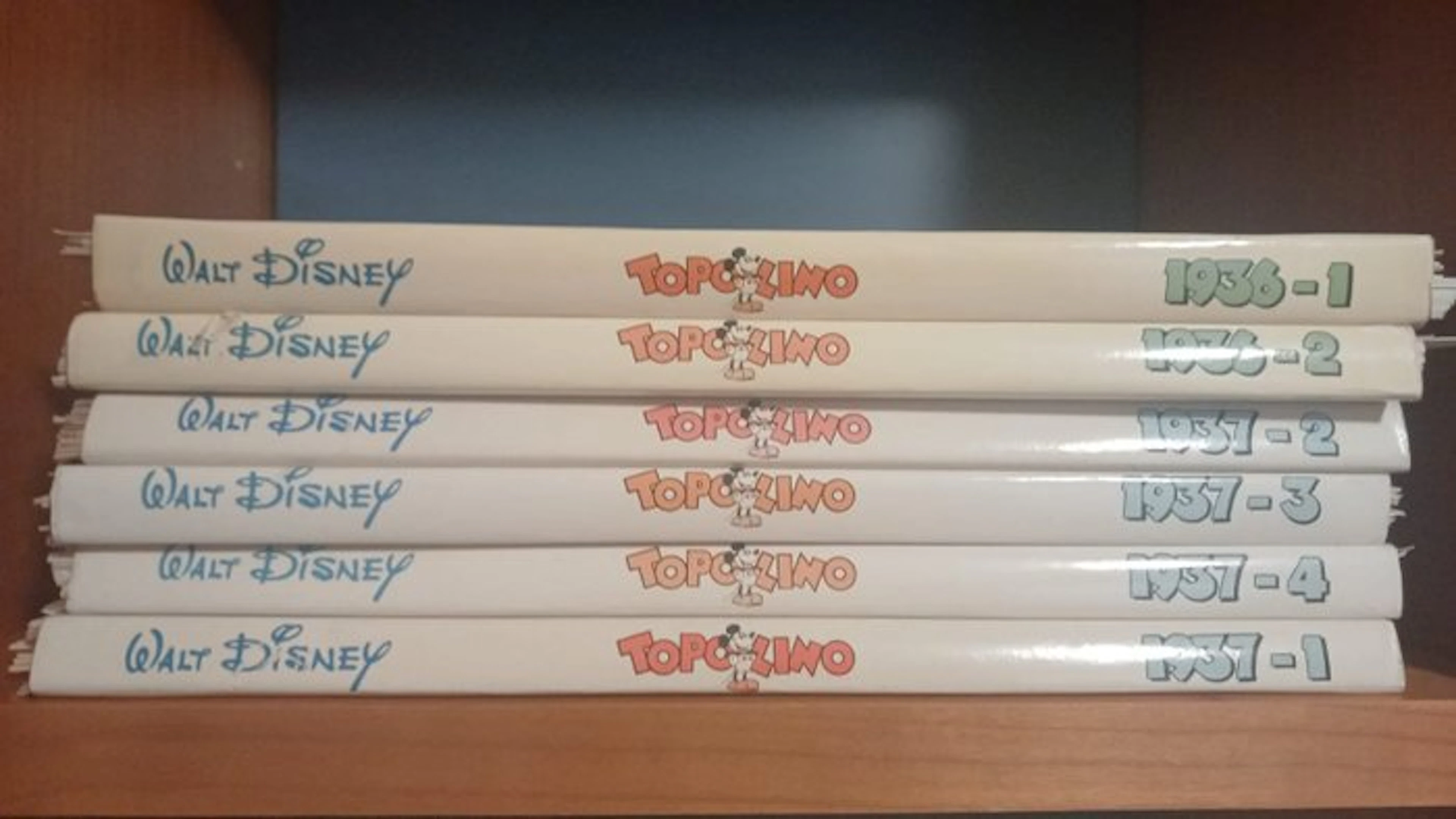Topolino 1936-1;1936-2;1937-1;1937-2;1937-3;1937-4...