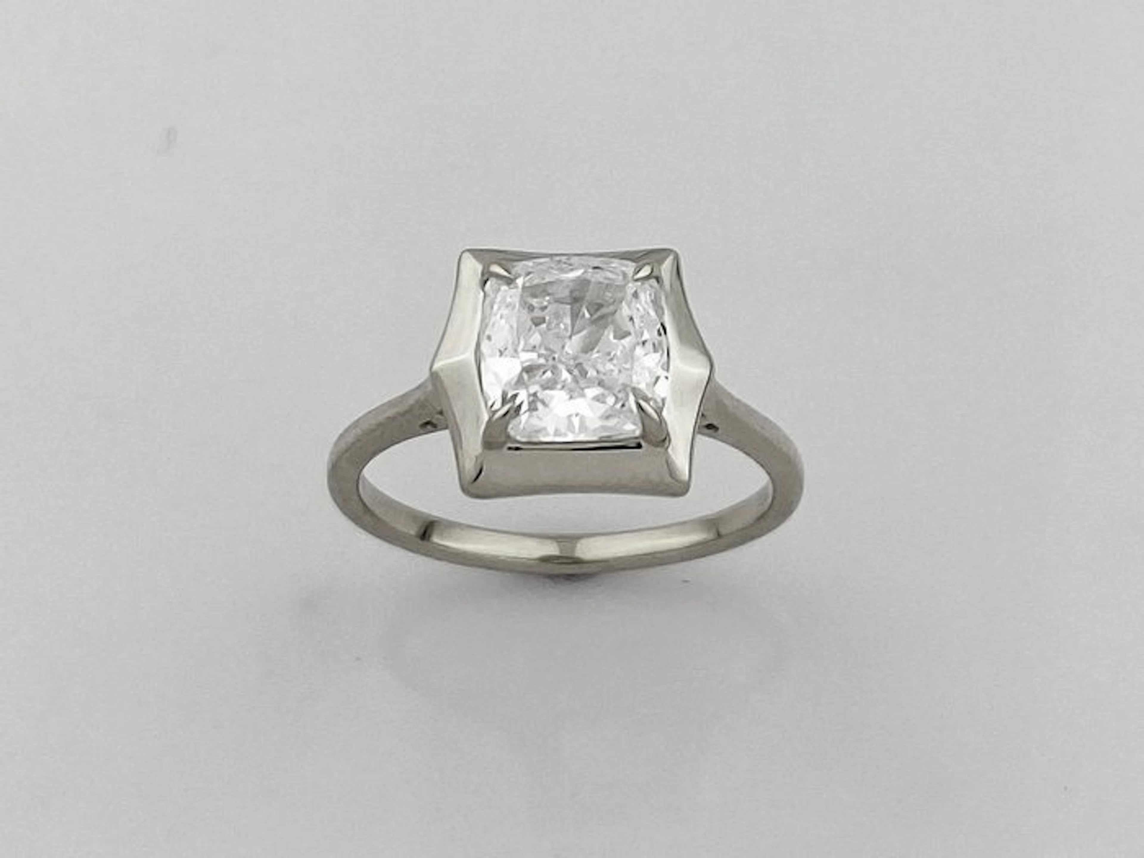 Ring - 14 kt. White gold - 2.06ct. tw. Diamond (Lab-grown)