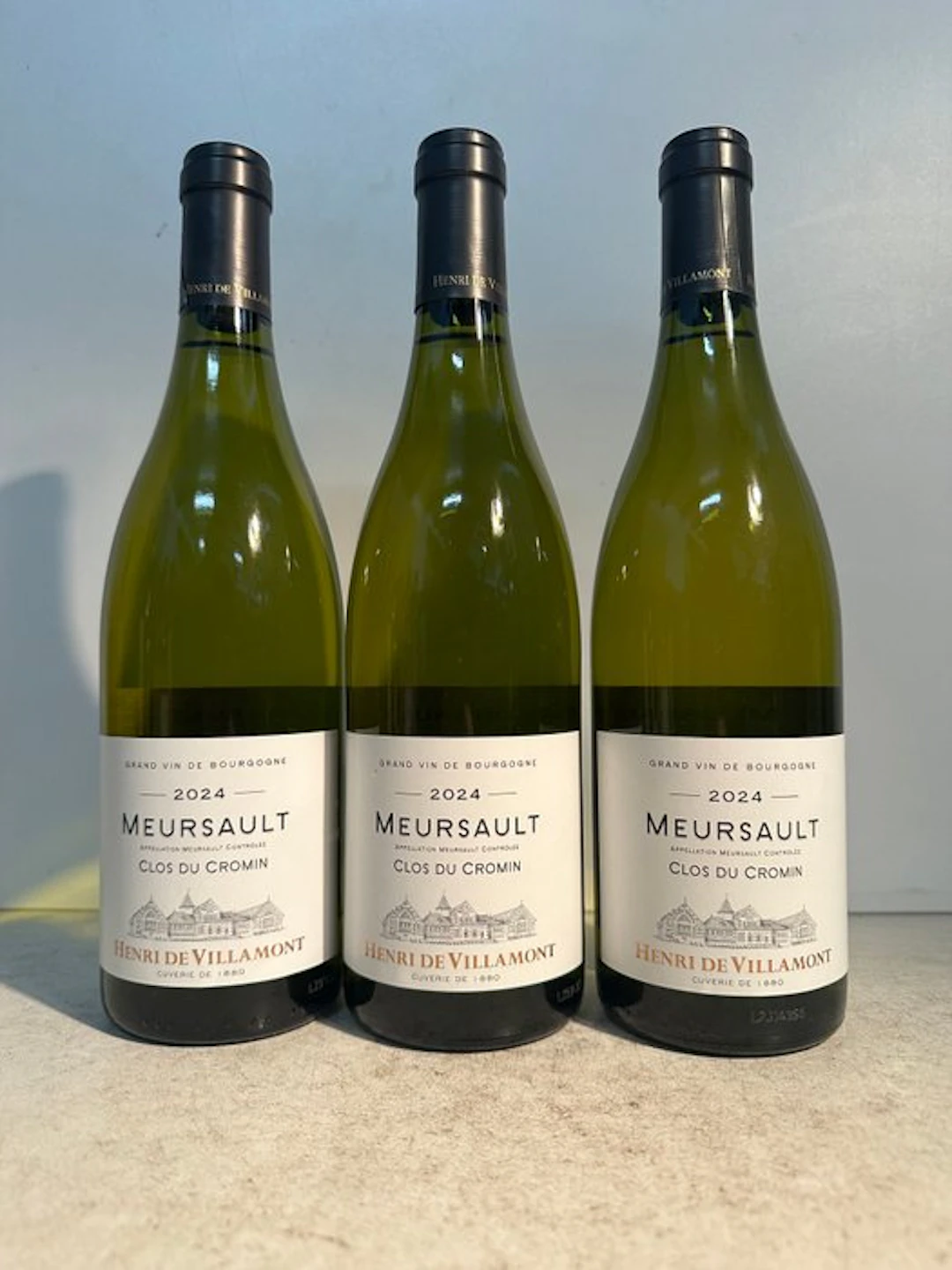 2024 Henri de Villamont "Clos du Cromin" - Meursault - 3 Bottles (0.75L)