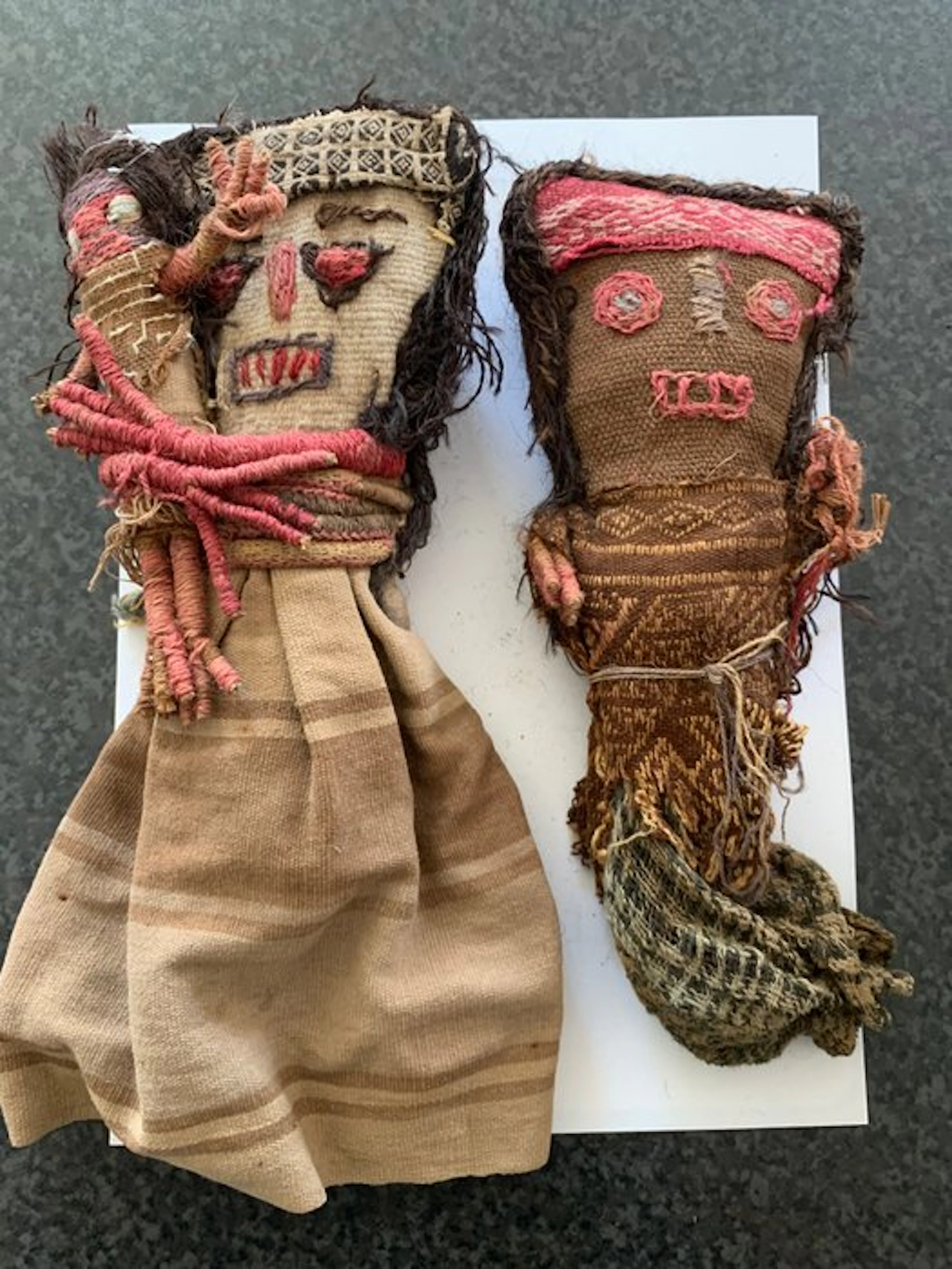 Chancay Textile puppets (ca. 1000–1450 AD) - 22 cm