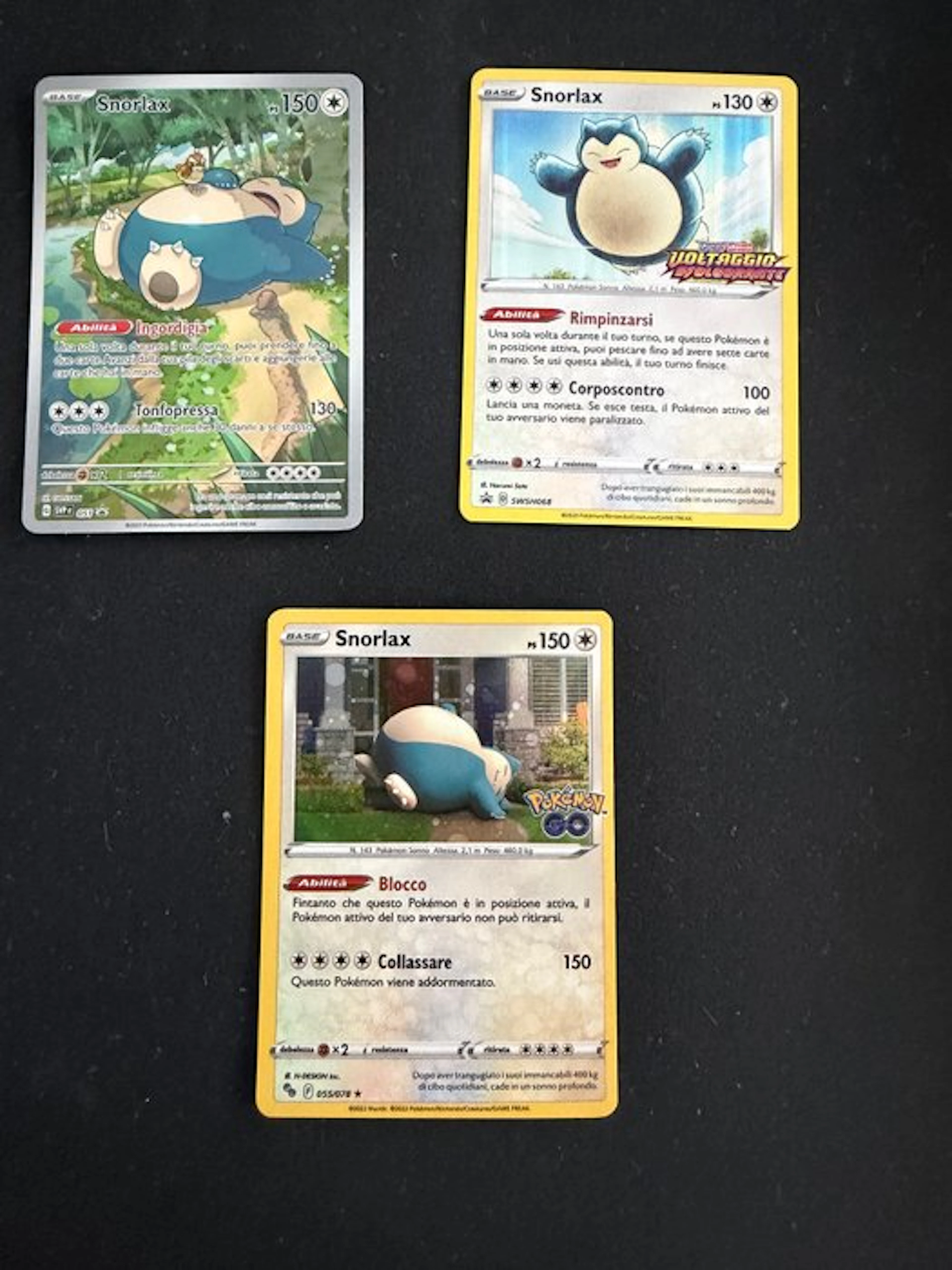 Pokémon - 3 Card - Snorlax Foil