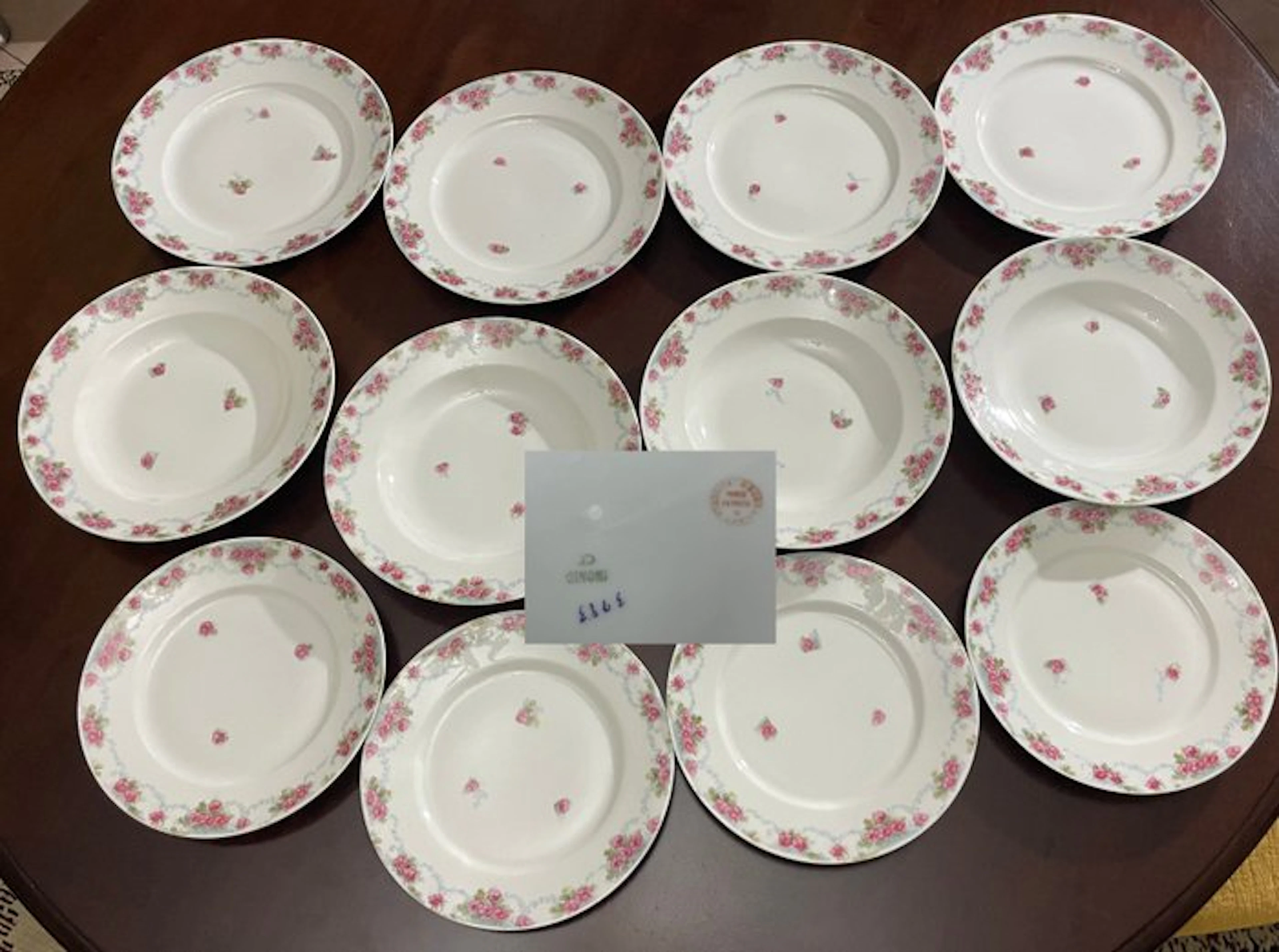 Richard Ginori - 1900-1910 - Ginori verde - Set da cena - Dish (12) - Porcelain