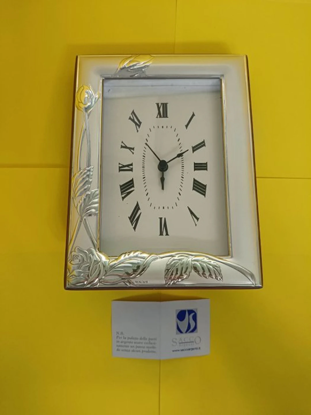 Table clock, Desk clock - Contemporary - regular glass, Spruce - 2020+