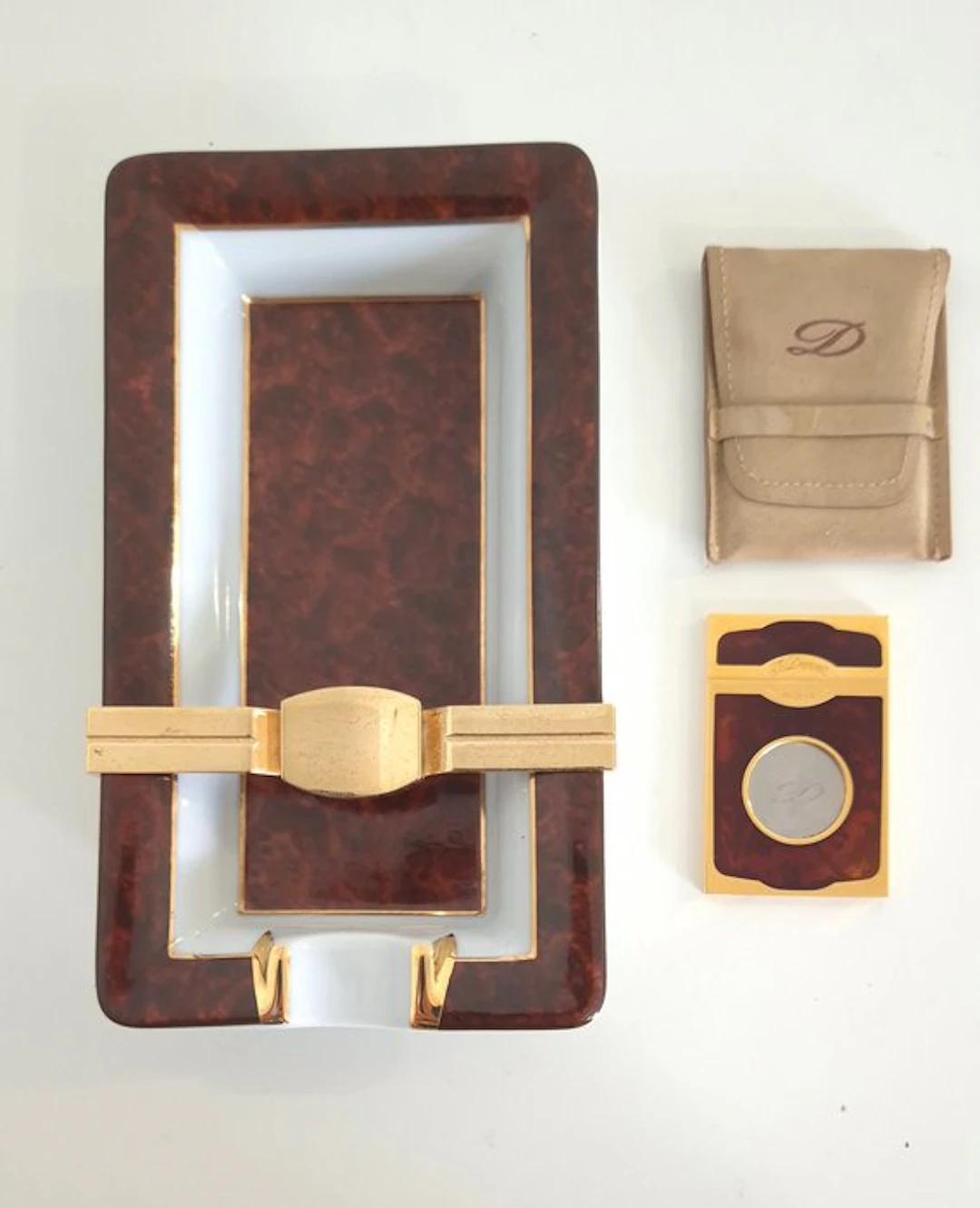 S.T Dupont - Maduro - Ashtray - Avec coupe cigare - Porcelain