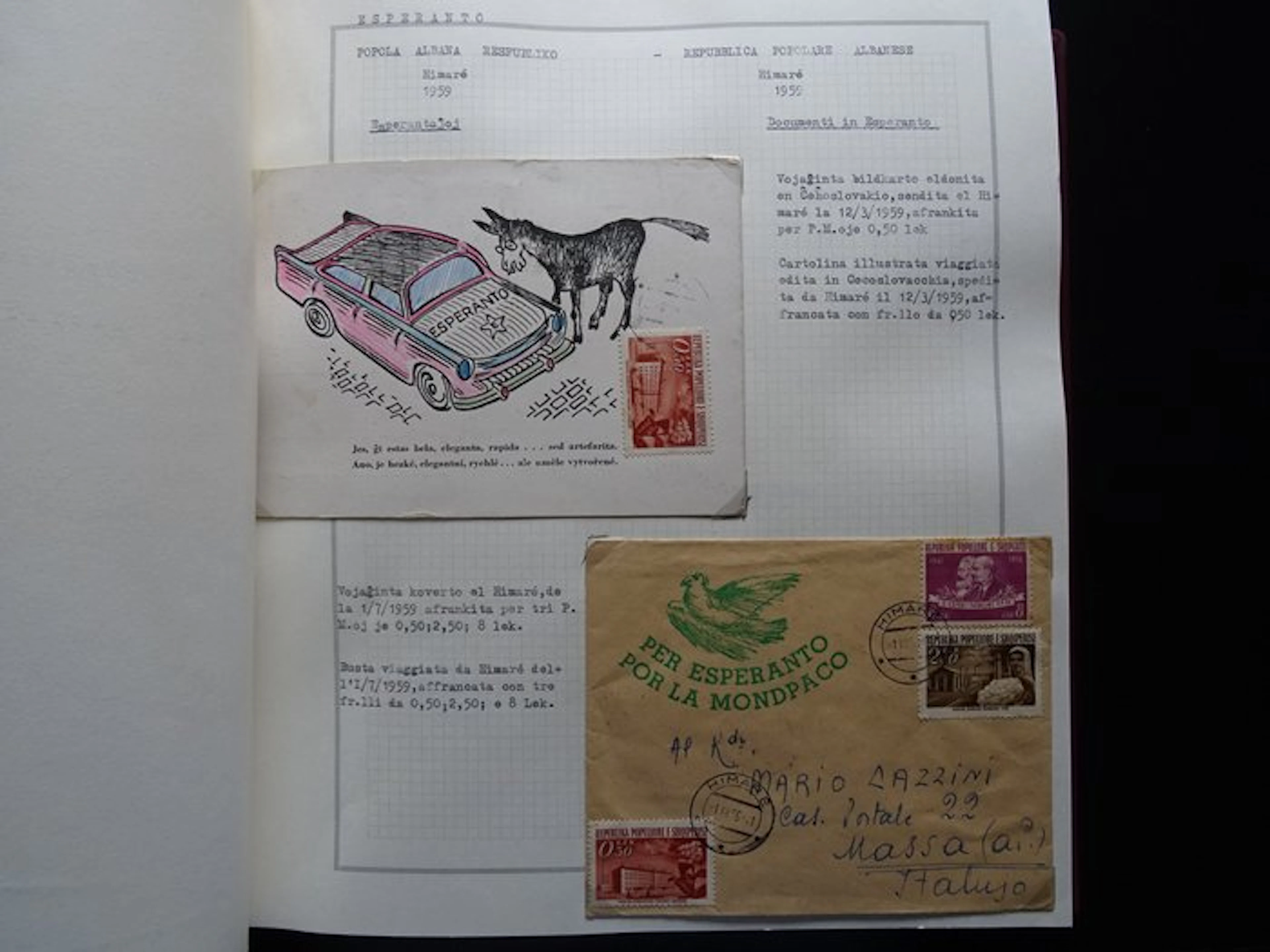 World 1910 - Esperanto in Philately Mounted in an Album...