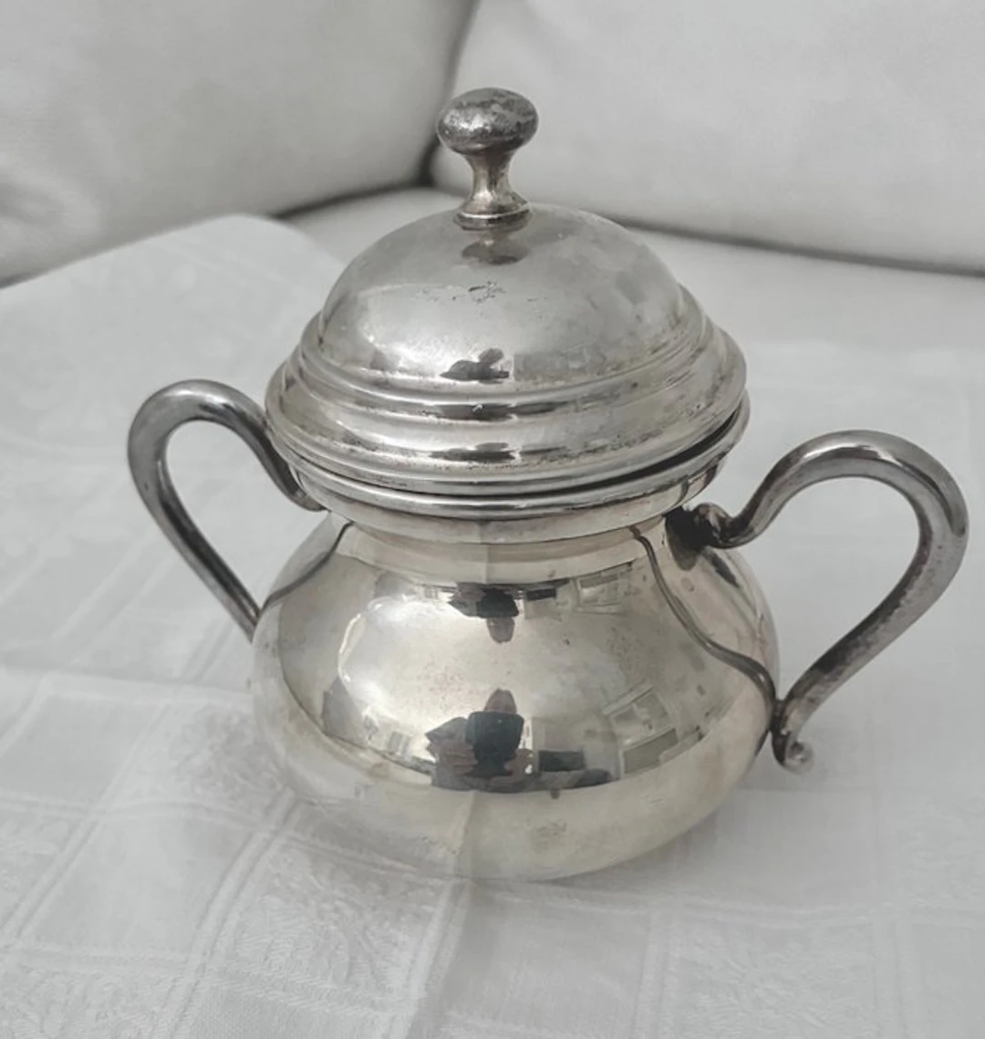 Sugar bowl - Silver - silver sugar bowl