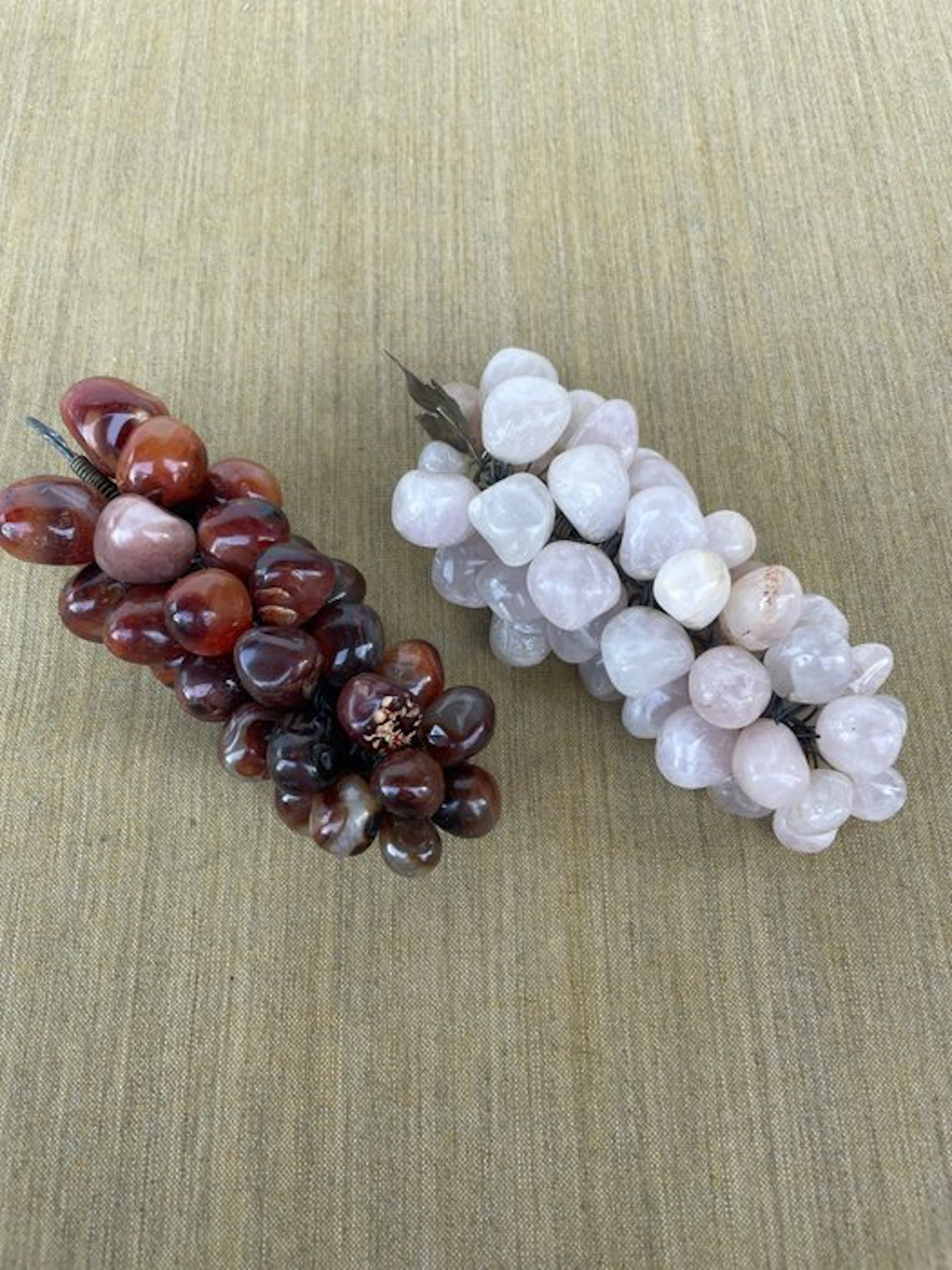 Centrepiece (2) - agate and amethyst
