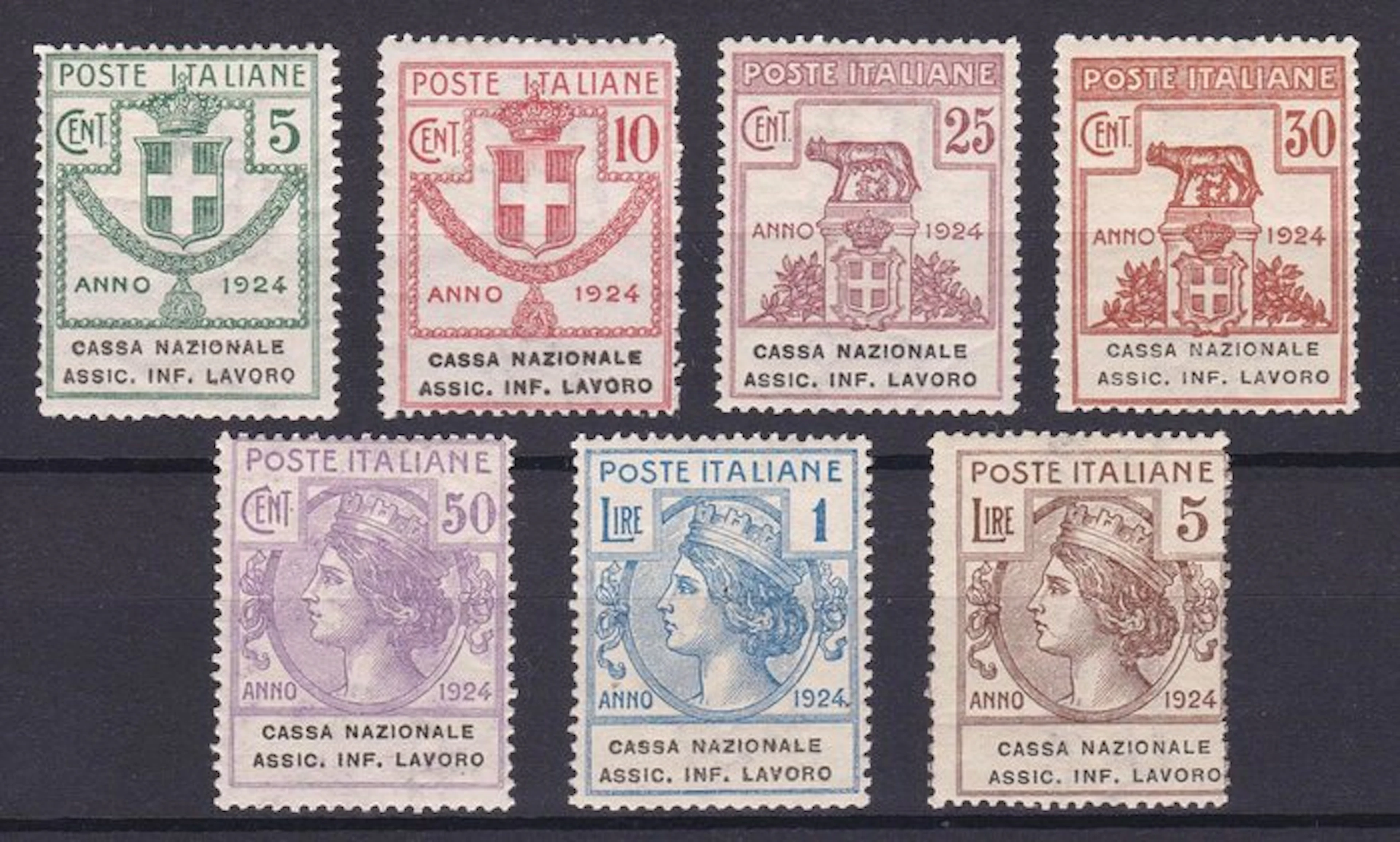 Italy Kingdom 1924 - Parastatal Agencies National Fund...