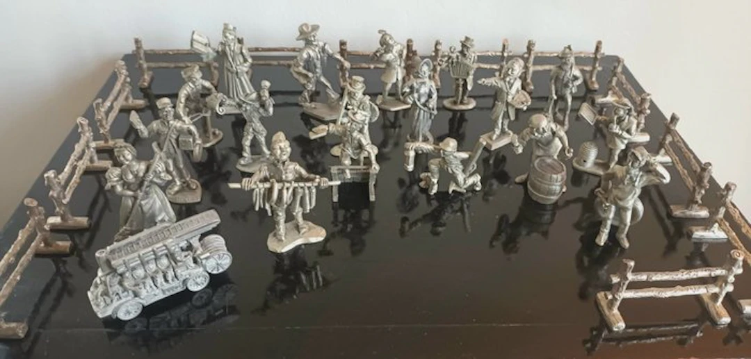 Pewter figure - Vintage Tinnen Figuren (31) - Tin
