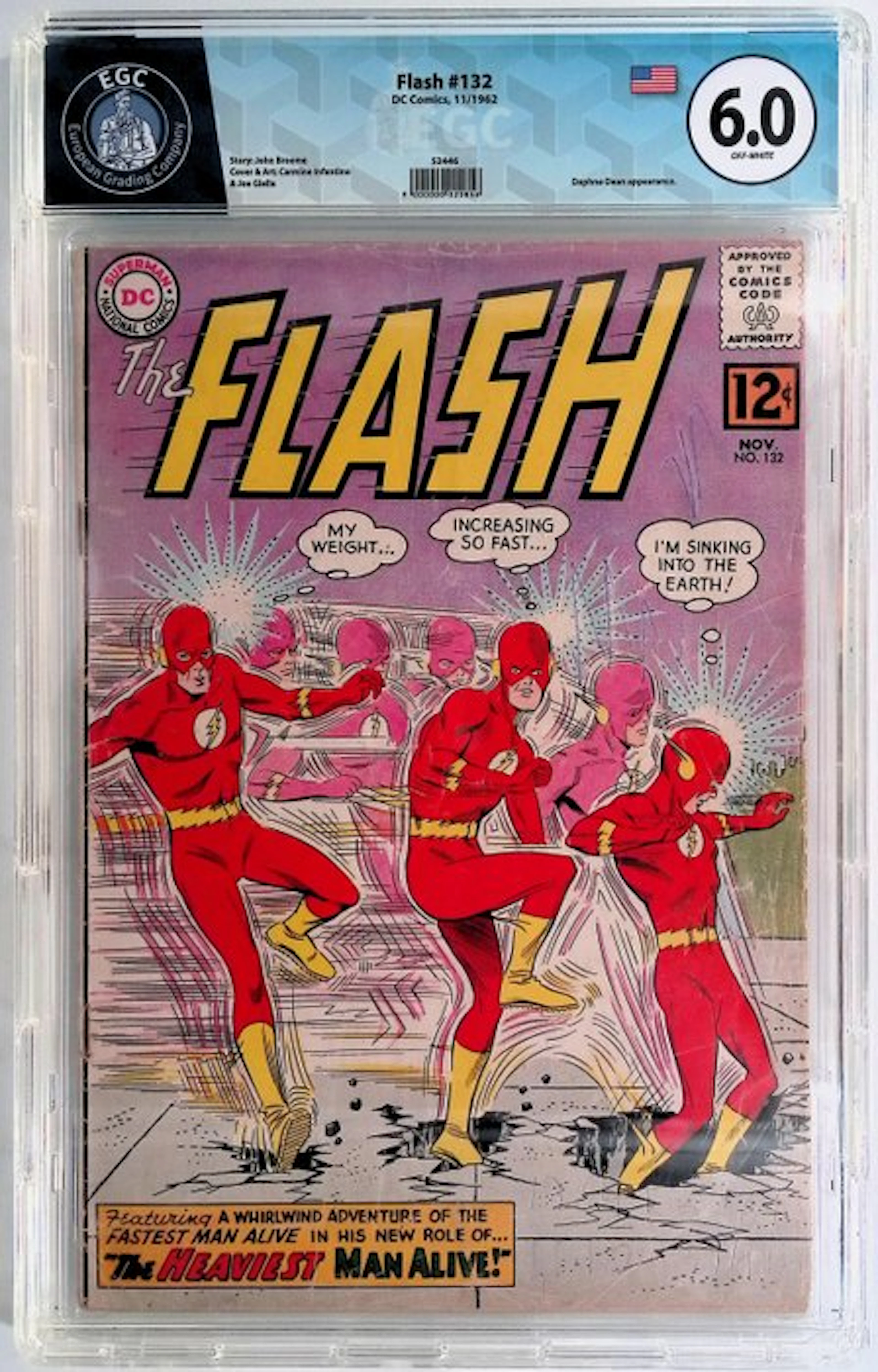 The Flash #132 - EGC 6.0 - 1 Graded comic - First edition - 1962