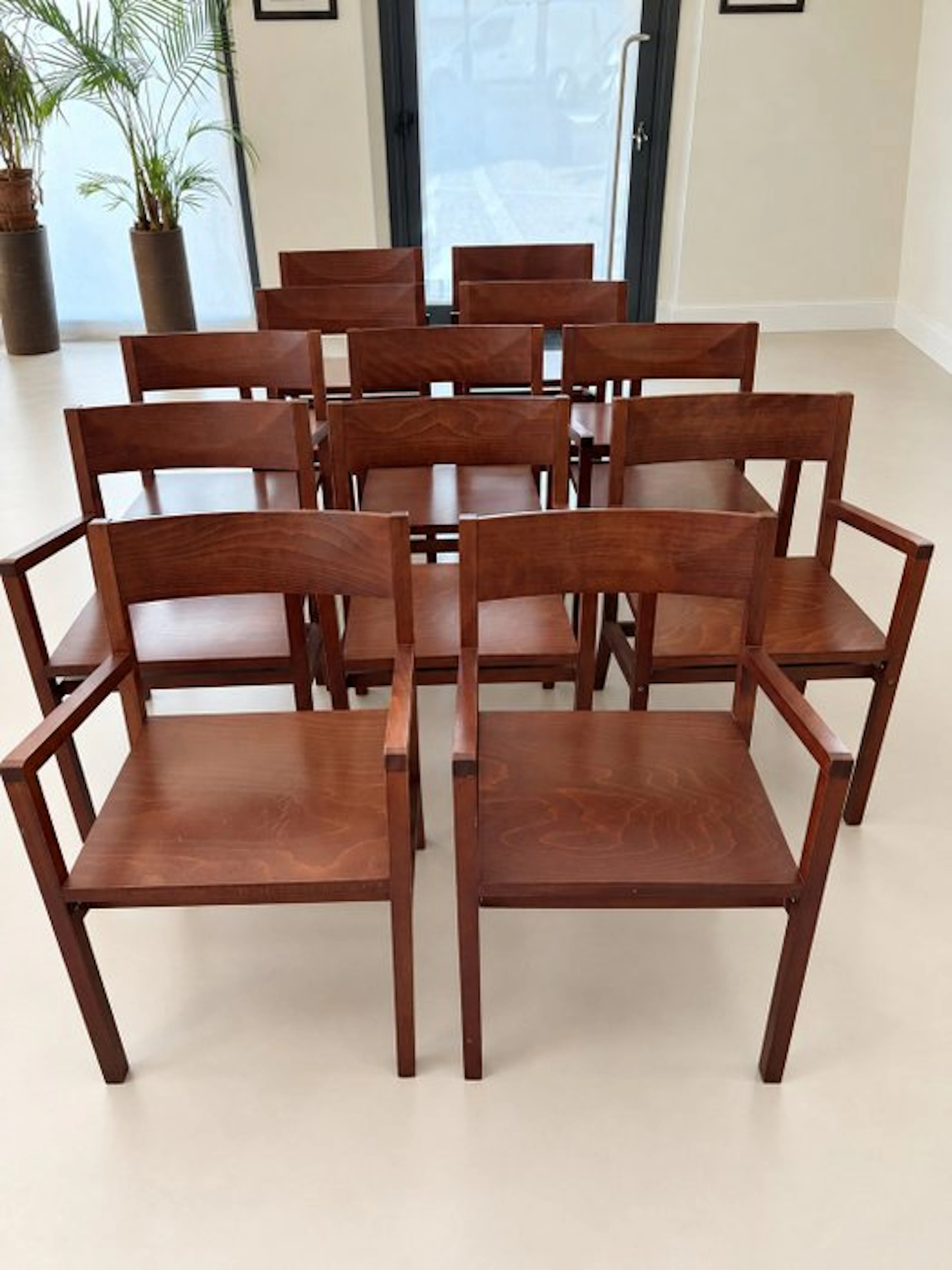 Chair (6) - Walnut - Set of 6 chairs