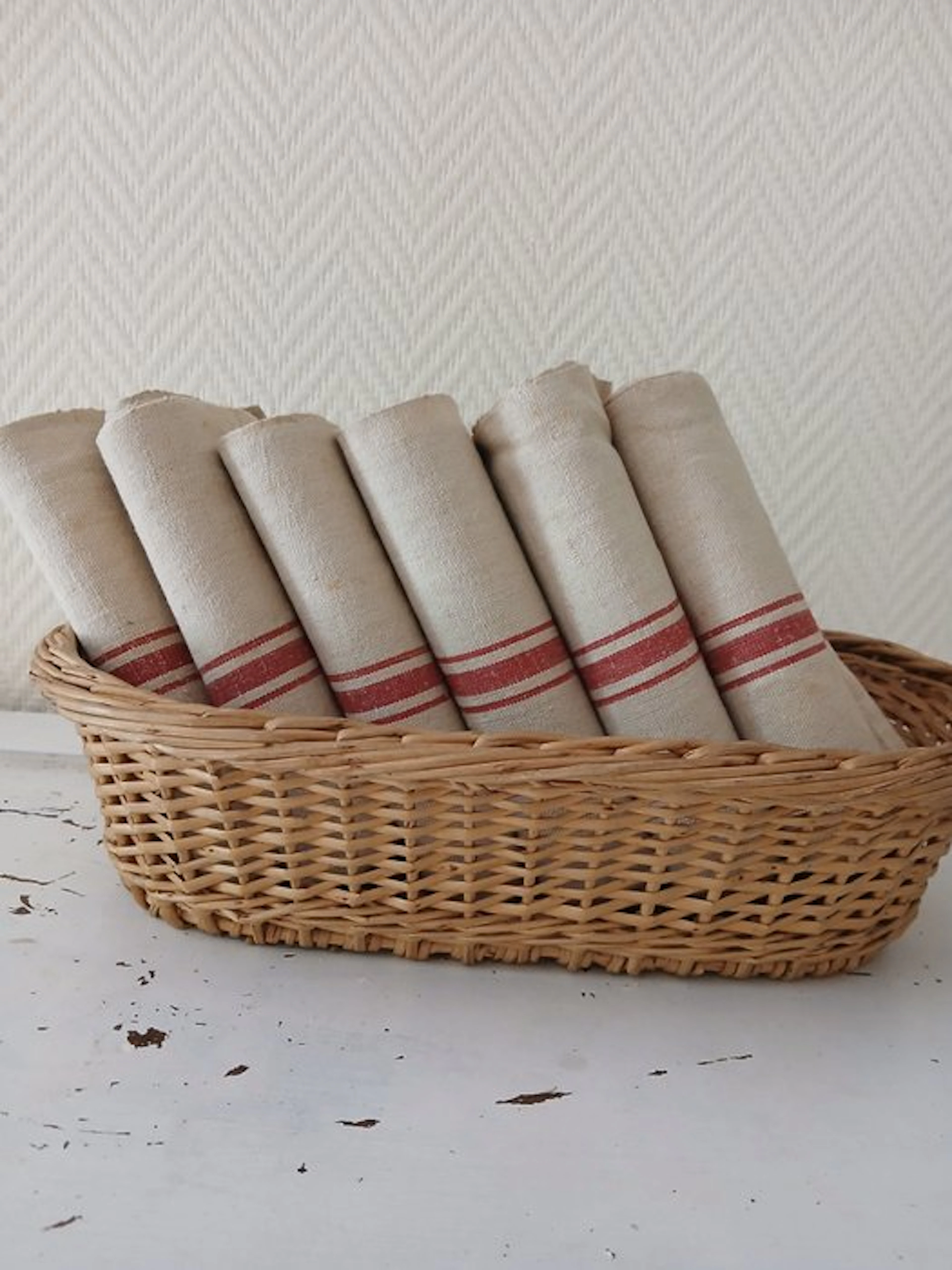 6 linen/hemp tea towels
