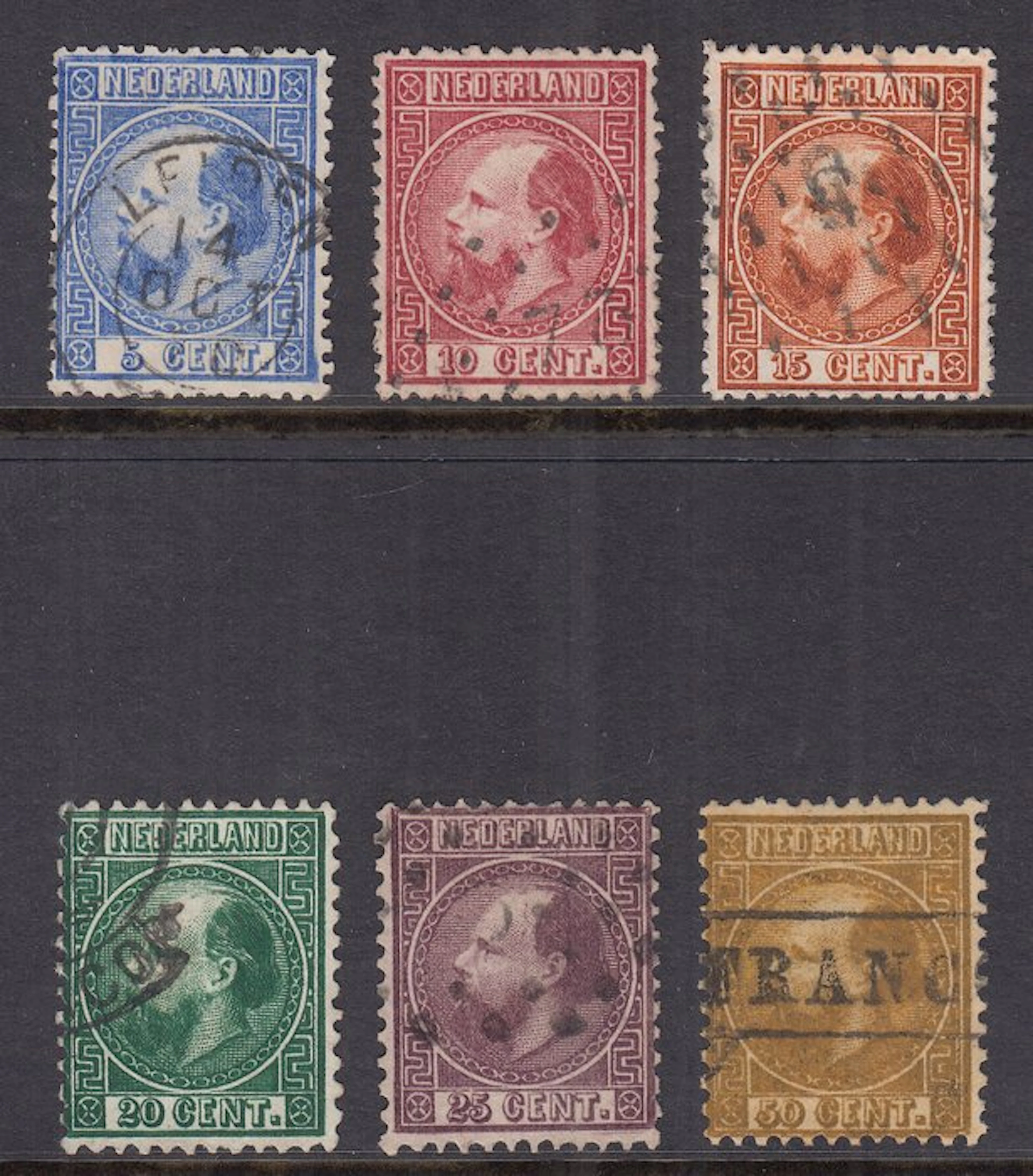 Netherlands 1867 - King William III - NVPH 7/12