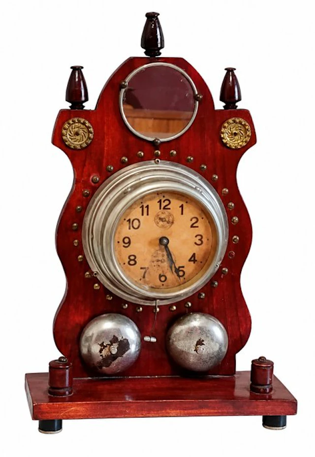 Table clock - Wood, Metal, Brass - 1910-1920