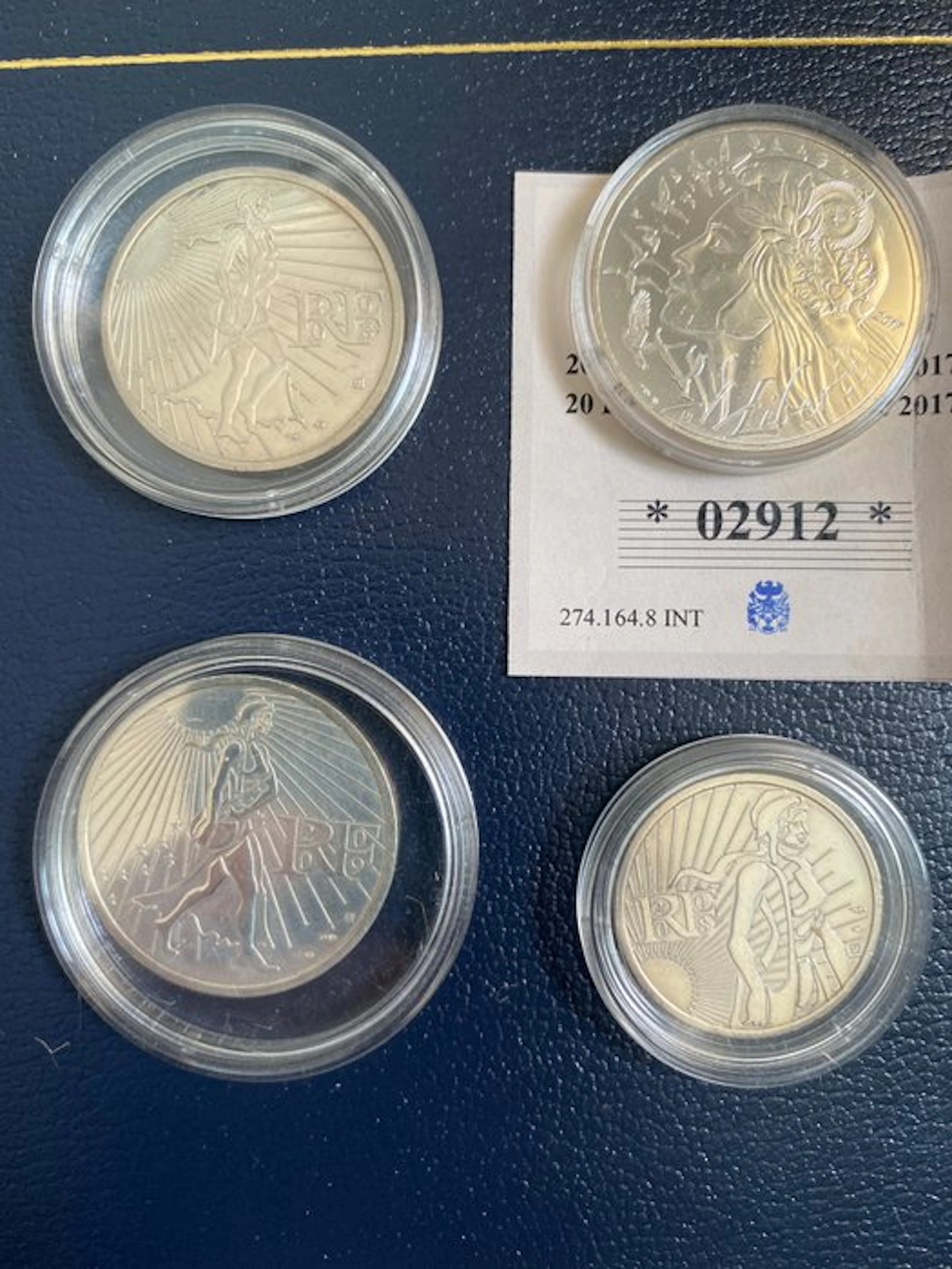 France. Euro 2008/2017 (4 monnaies) (No reserve price)