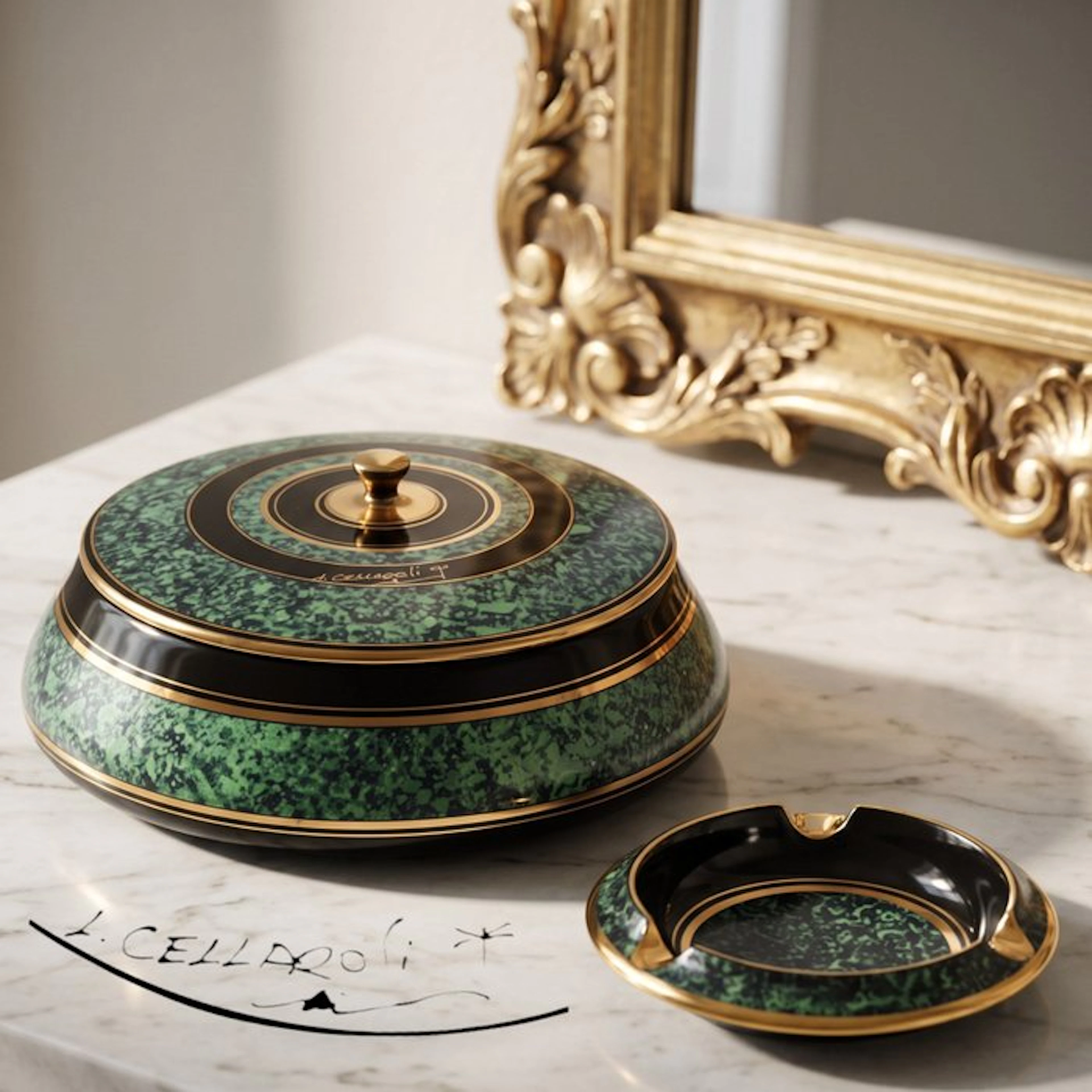 Mid-century modern Toilet set (2) - Libero Cellarosi (1945)