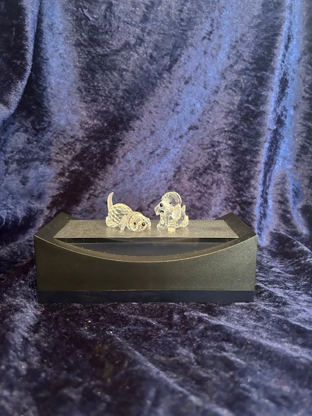 Swarovski - Figurine - Swarovski beagles (2) - Crystal