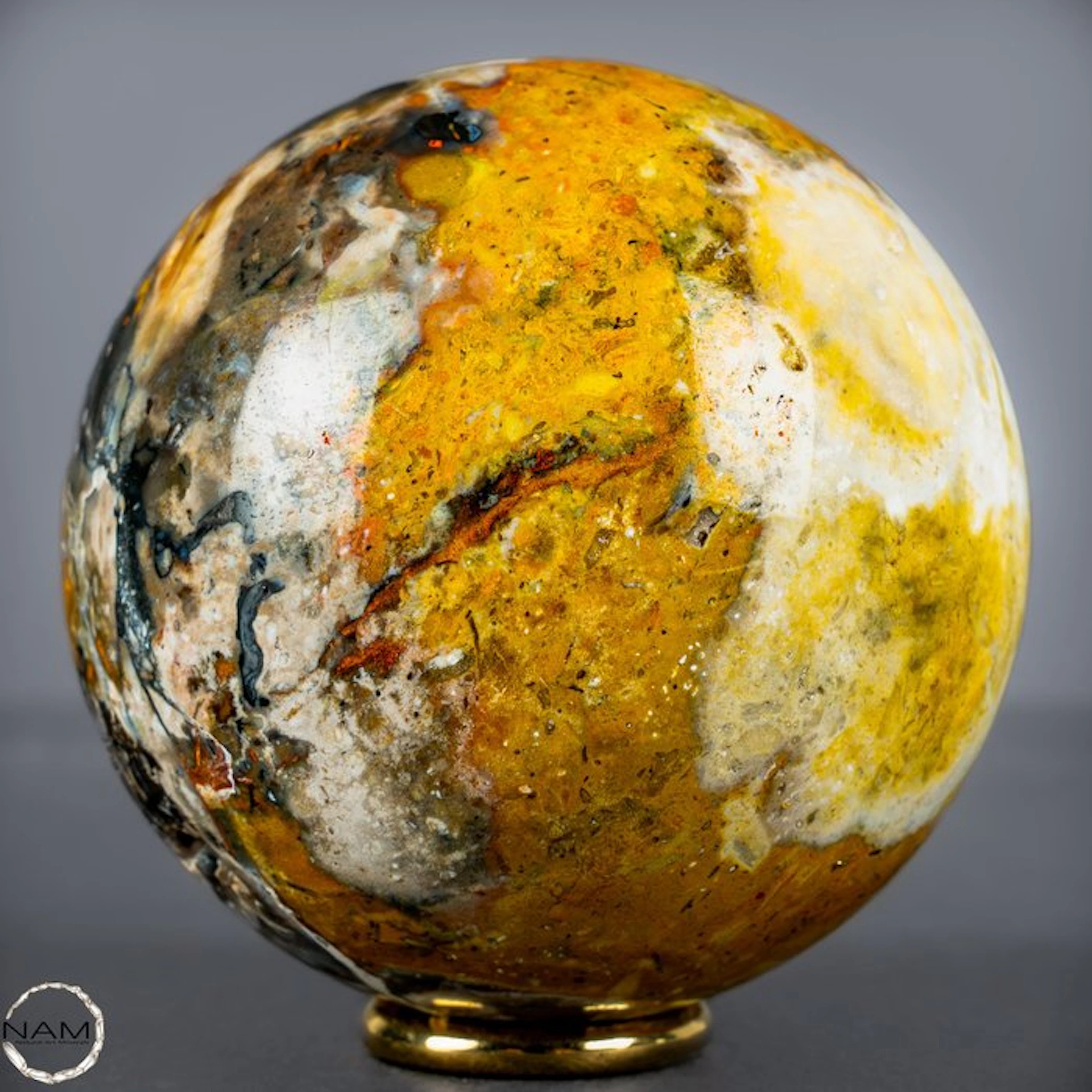Natural Bumblebee Jasper as a sphere - very rarely- 529.11 g