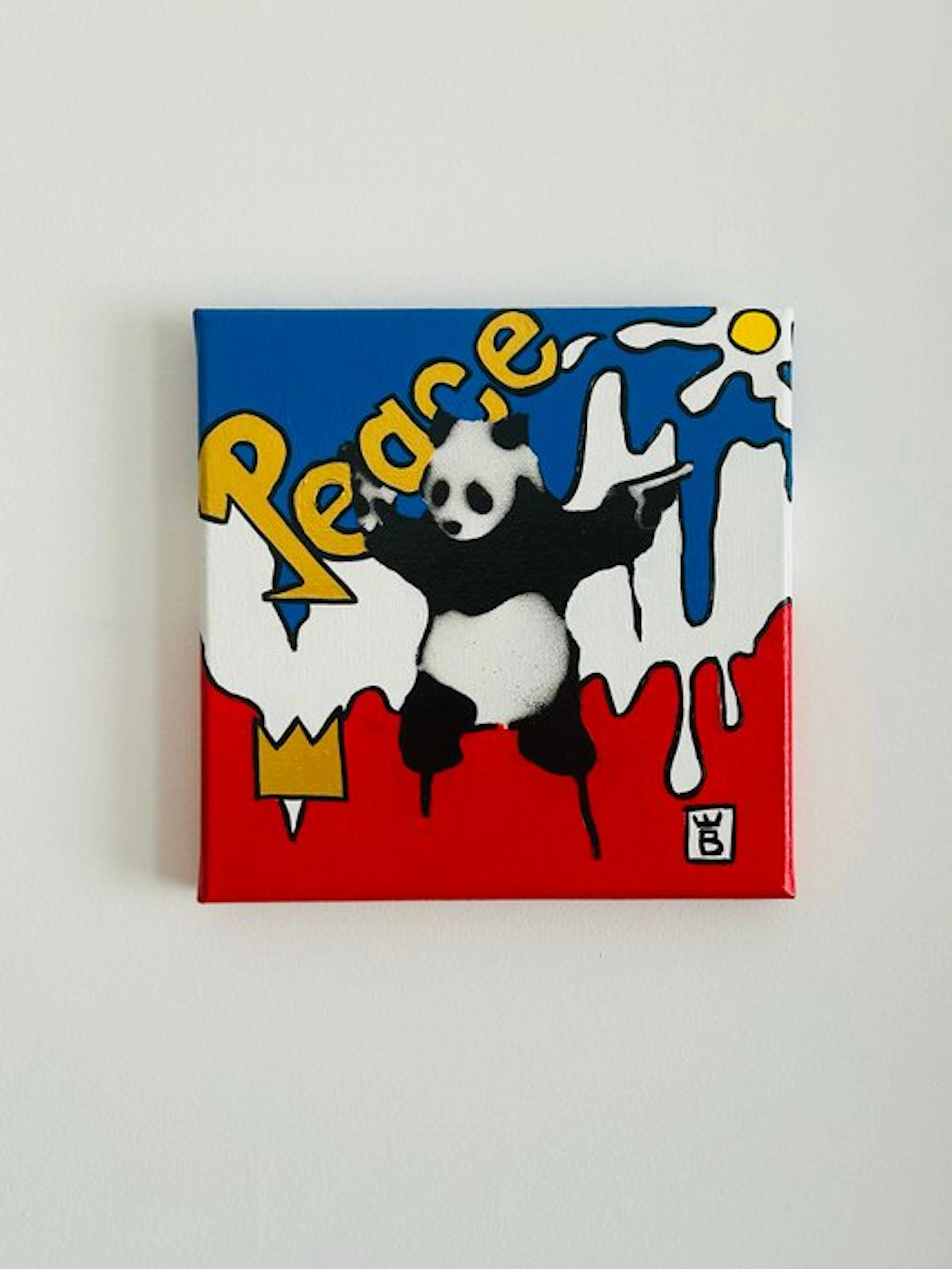 eR.B. - street art " Banksy's Peace Panda "