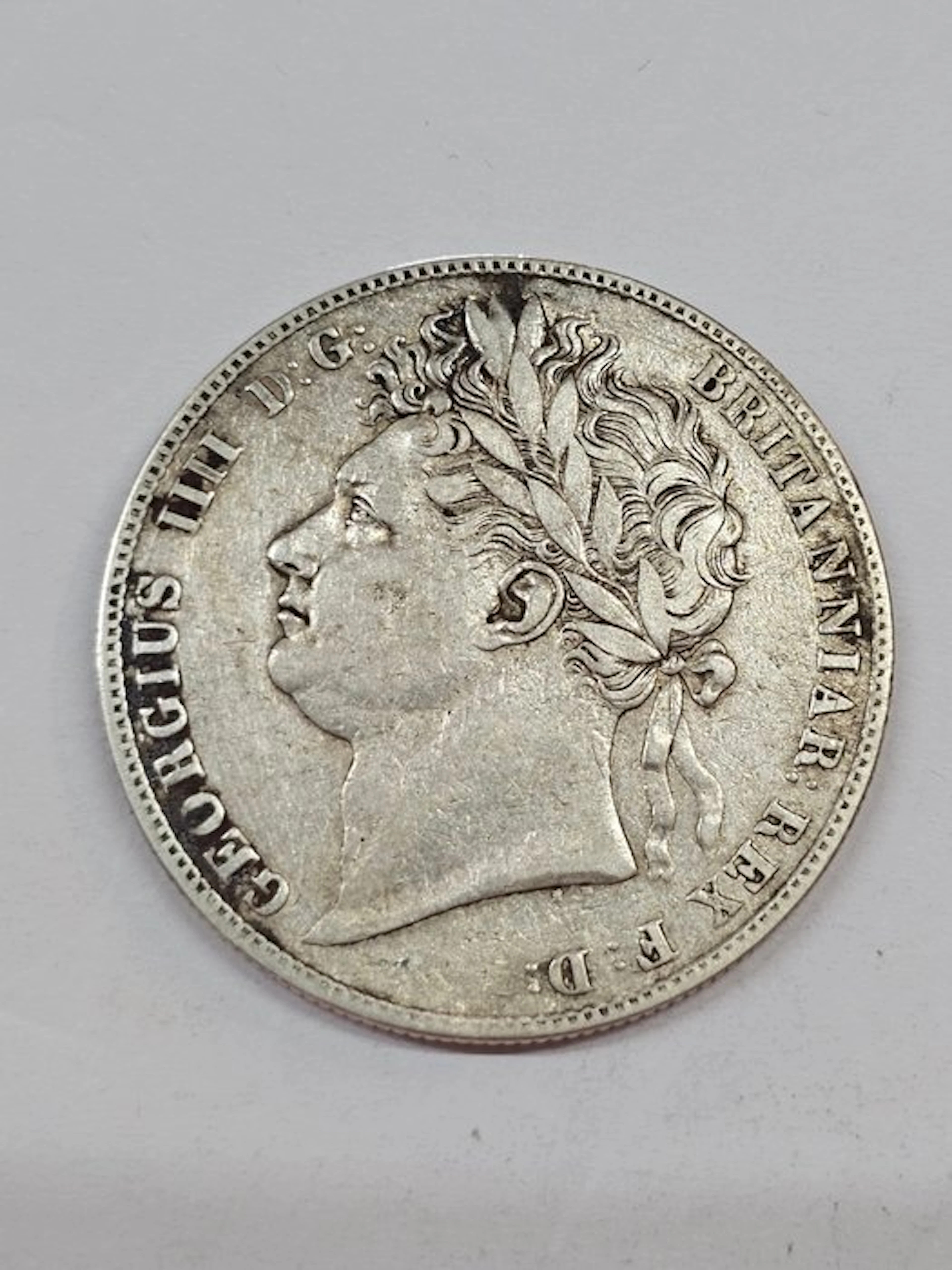 United Kingdom. George IV. 1/2 Crown 1823 (No reserve price)