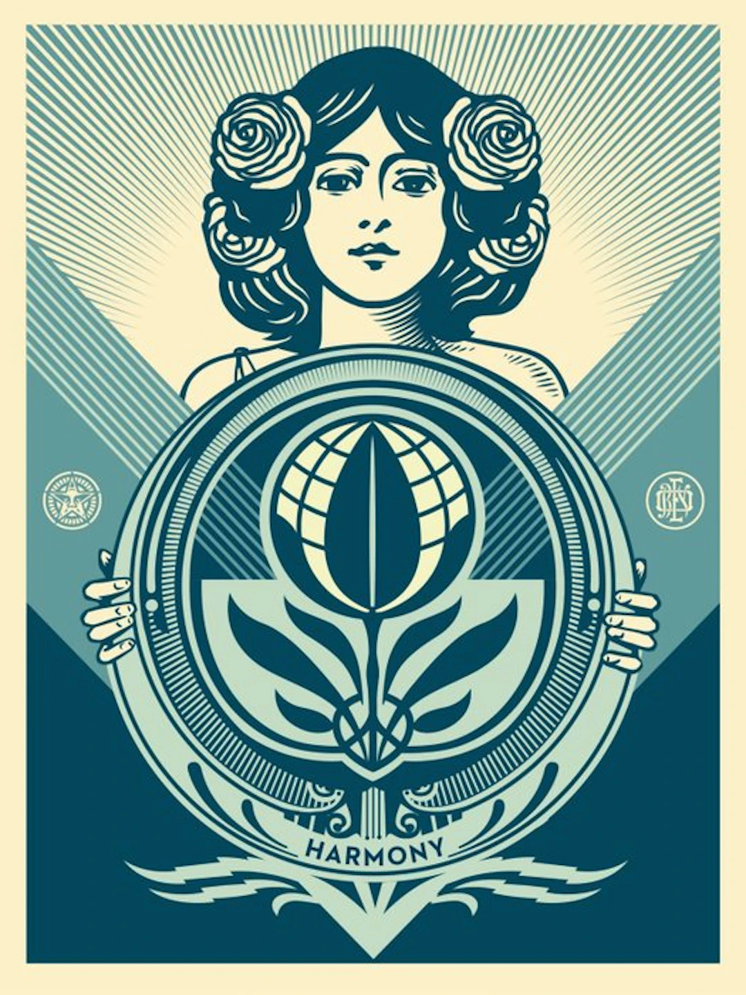 Shepard Fairey (OBEY) (1970) - Protect Biodiversity - Cultivate Harmony