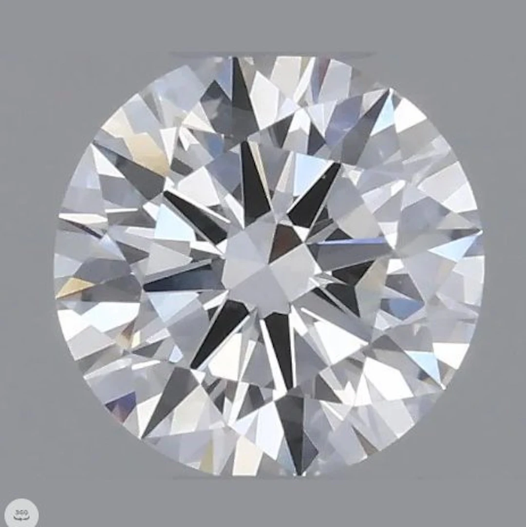 1 pcs Diamond (Natural) - 0.31 ct - Round - D...