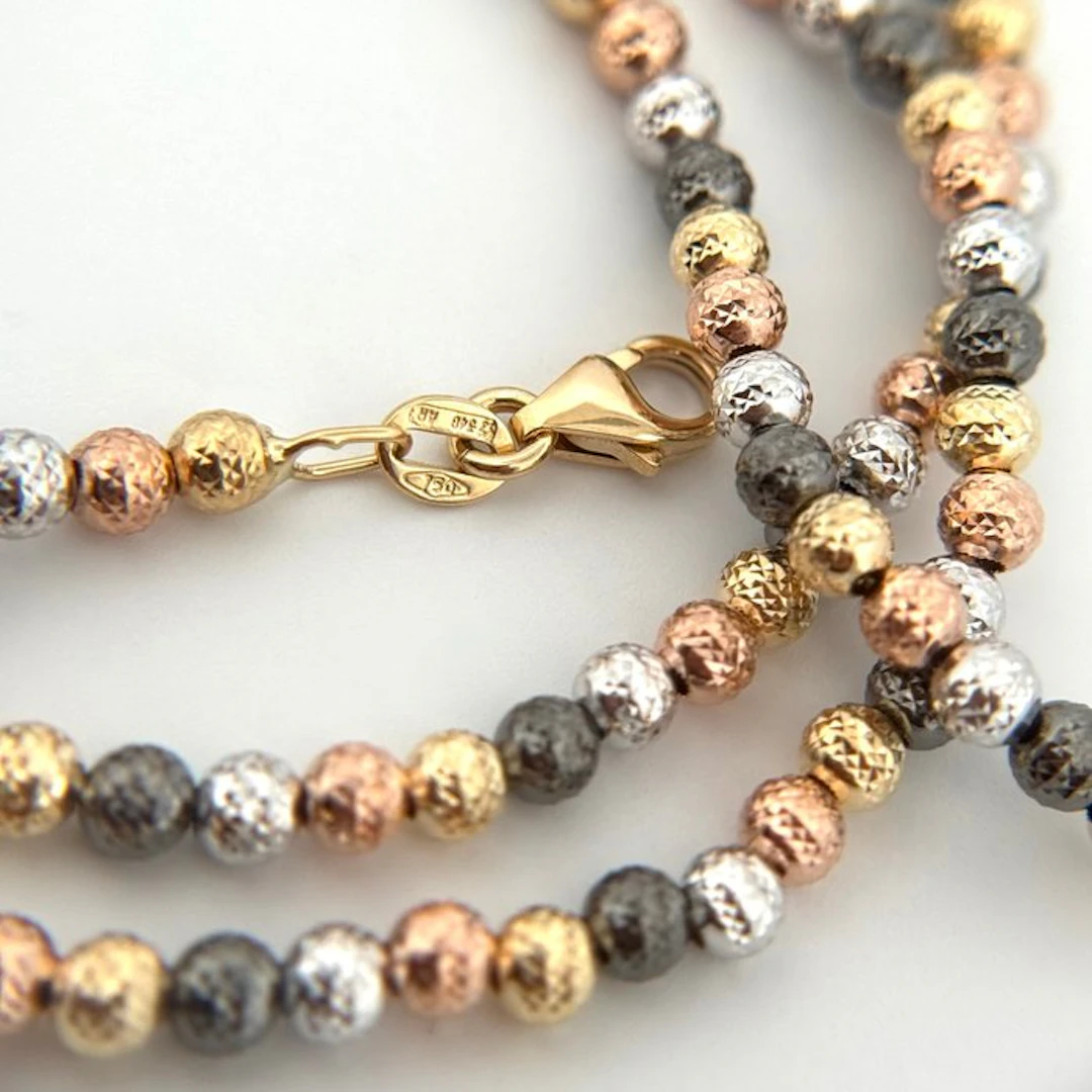 Necklace - 18 kt. Yellow gold, White gold, Rose gold, Black gold - Gold Art